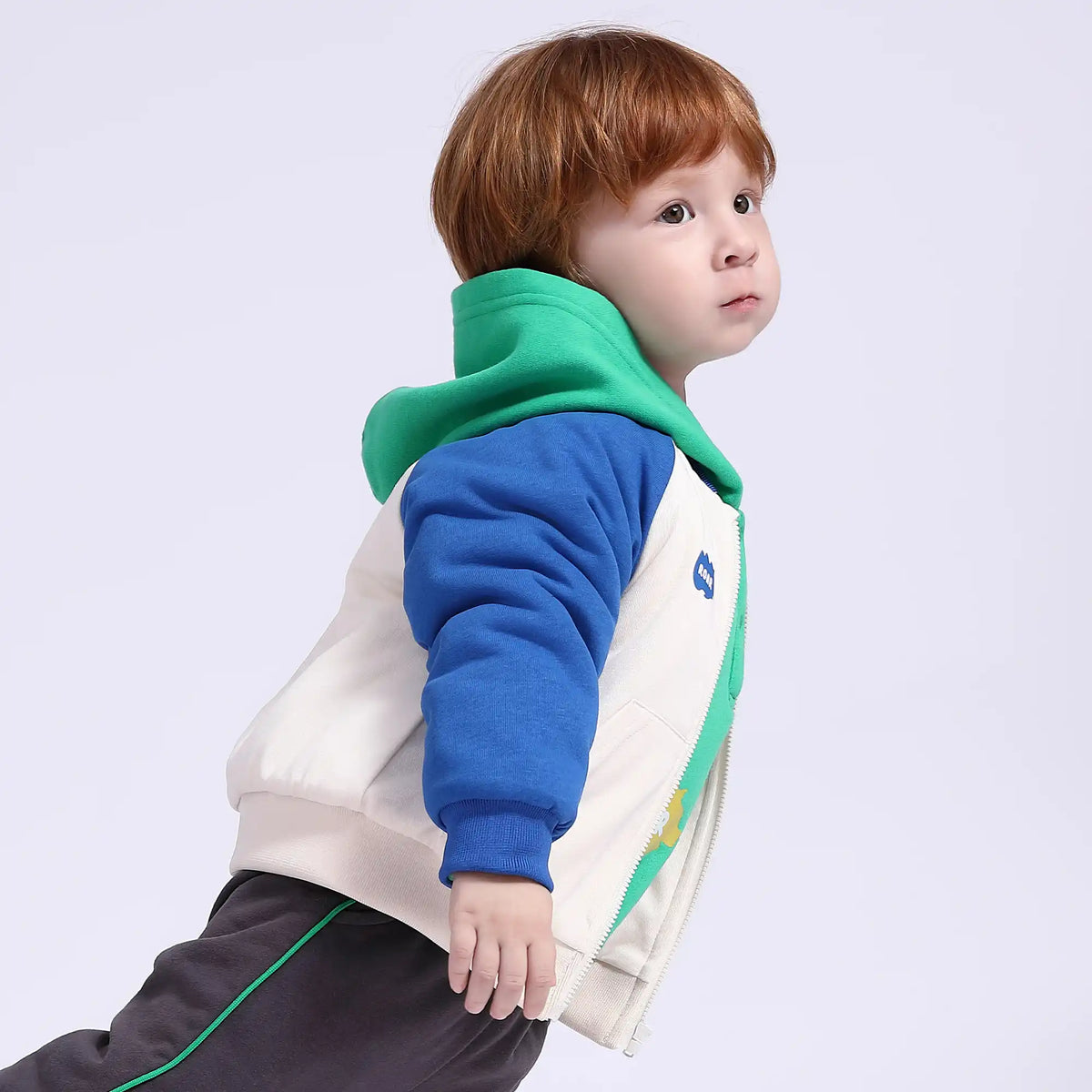 Color-Blocked Casual Jacket for Babies Boys