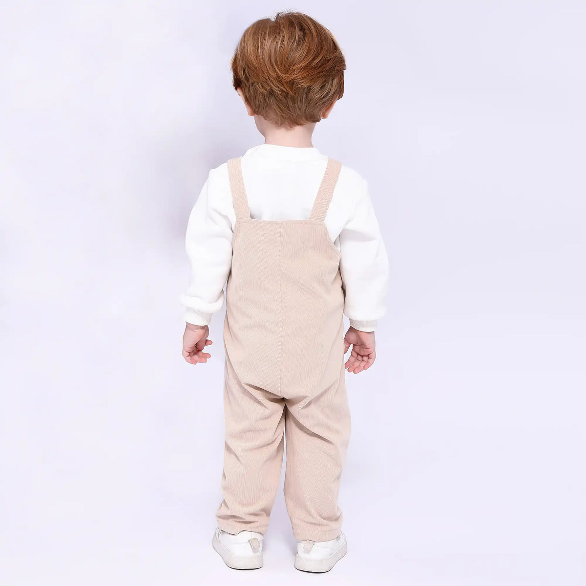 plain casual overalls for babies boys image