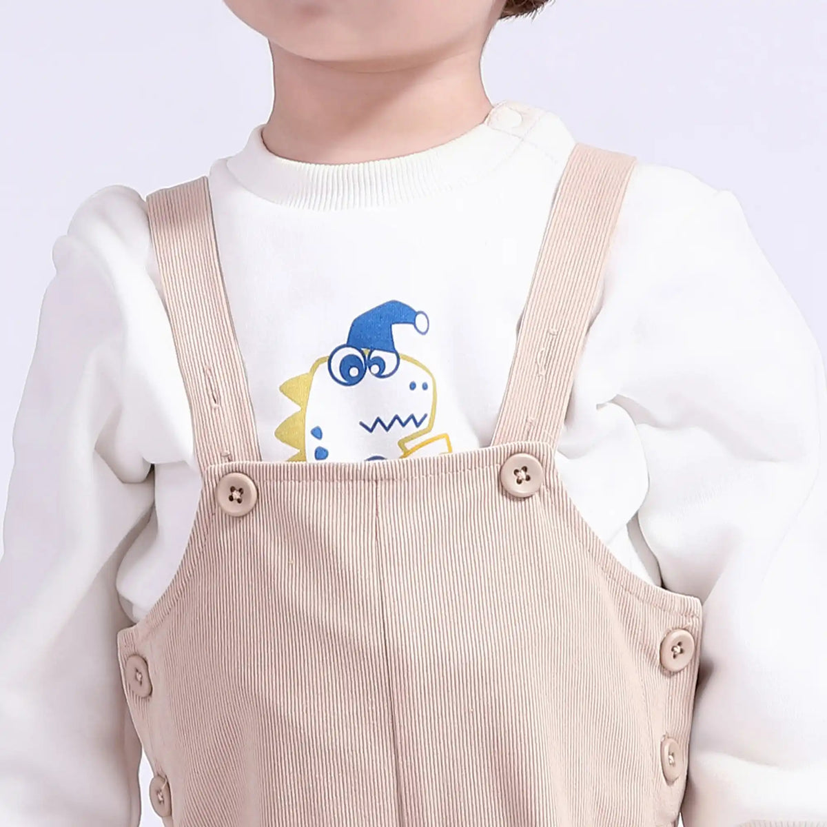 plain casual overalls for babies boys image