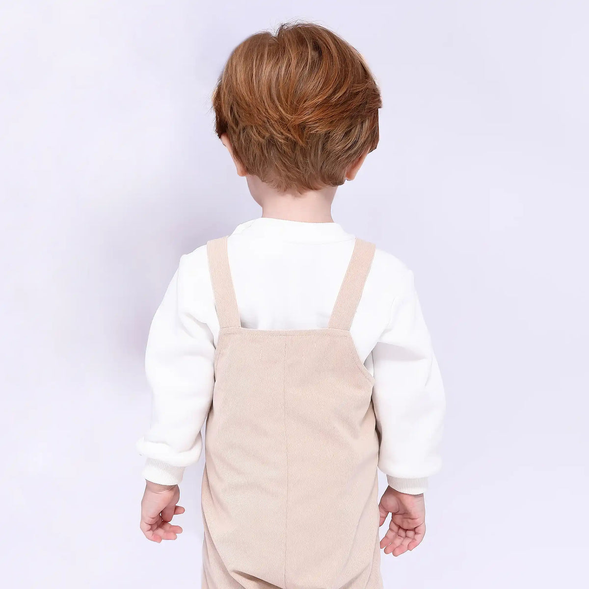 plain casual overalls for babies boys image