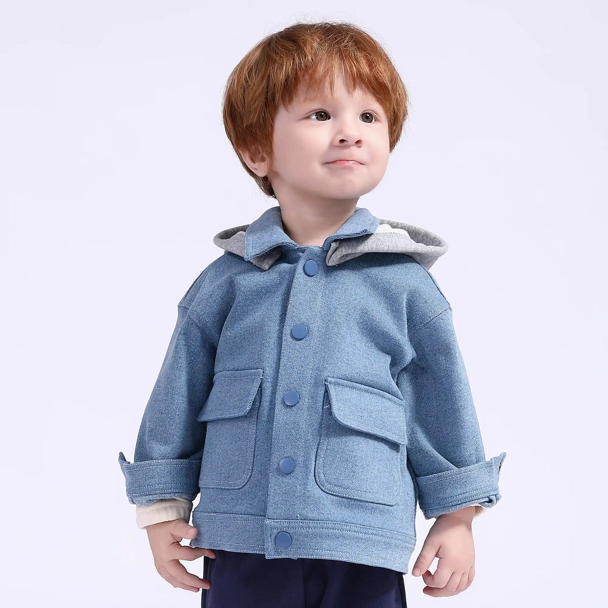 Solid Casual Jacket for Babies Boys