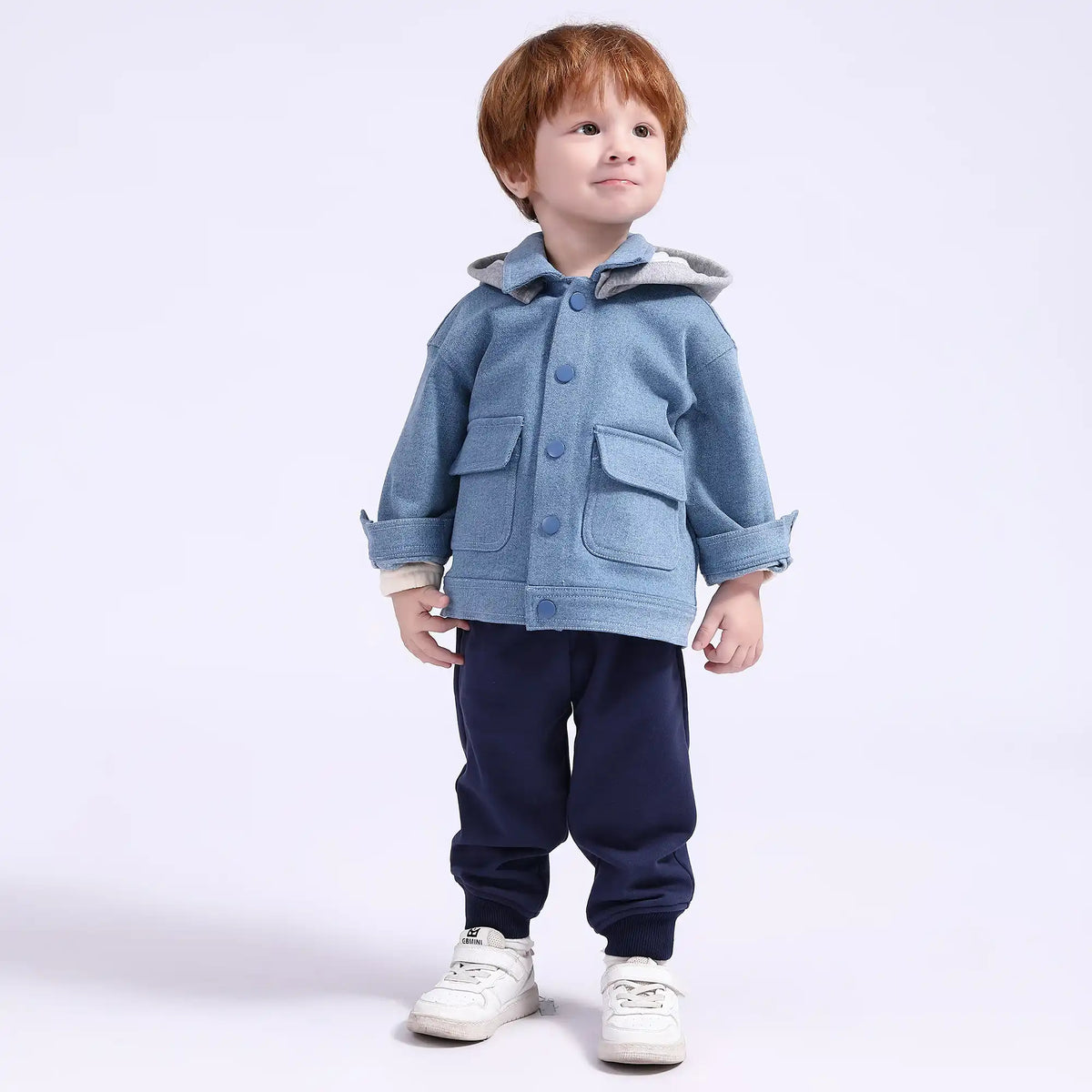 Solid Casual Jacket for Babies Boys