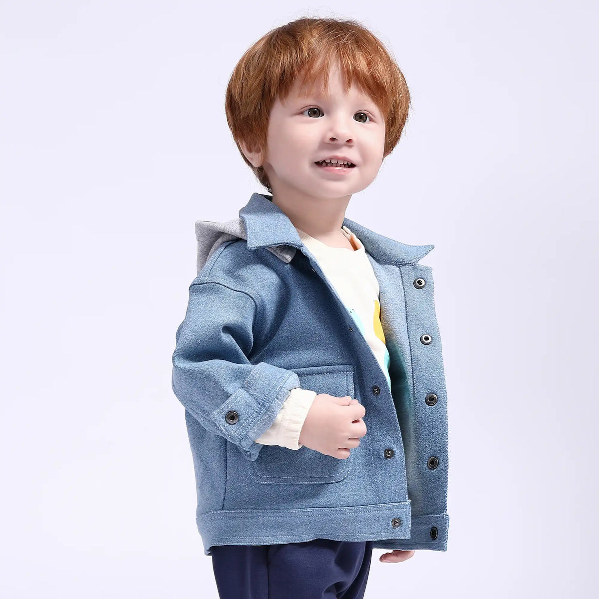 Solid Casual Jacket for Babies Boys