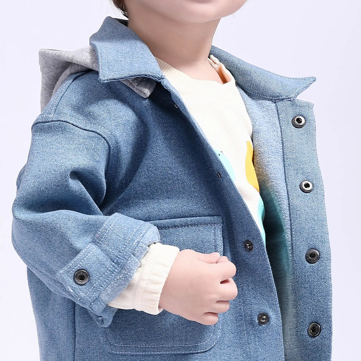 Solid Casual Jacket for Babies Boys