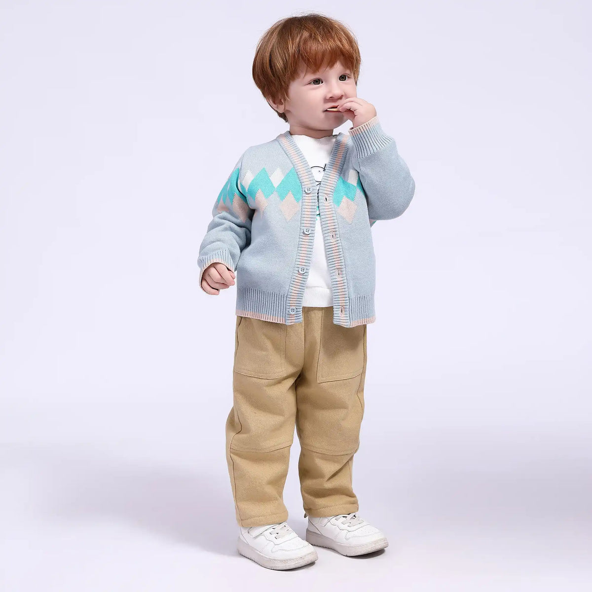 Prominent Print Casual Jacket for Babies Boys Image