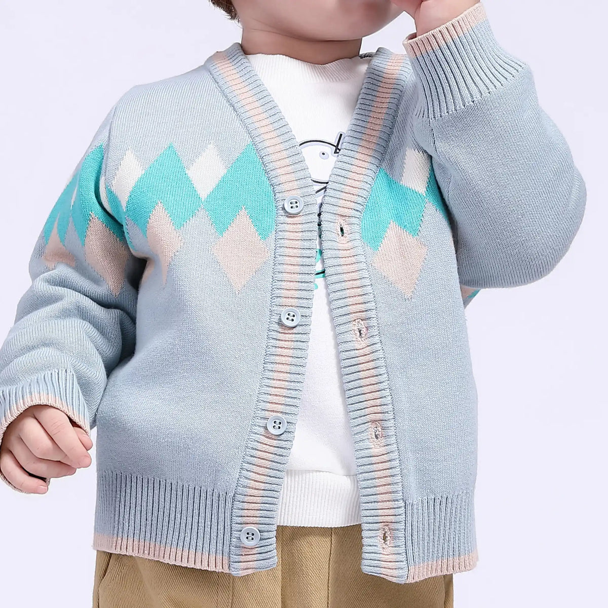 Prominent Print Casual Jacket for Babies Boys Image