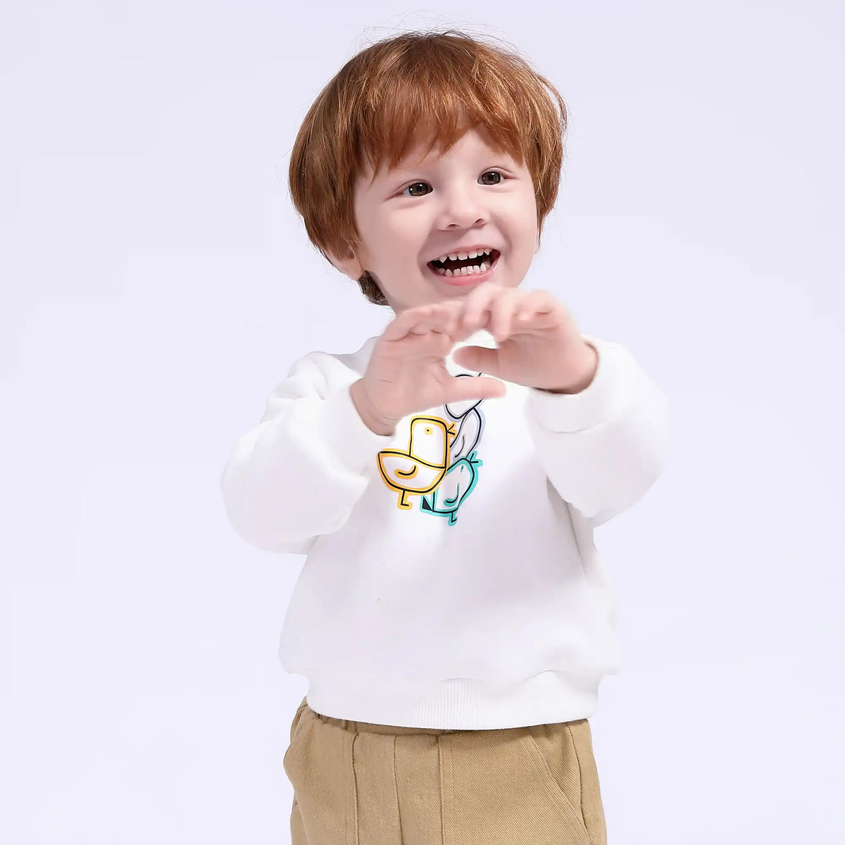 Printed Casual Pullover for Babies Boys