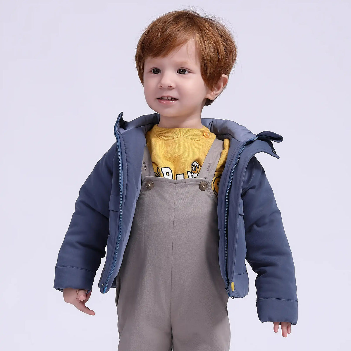 Embroidery Casual Jacket for Babies Boys 66 | 6-9M Navy 66 | 6-9M,32,58,29, Image