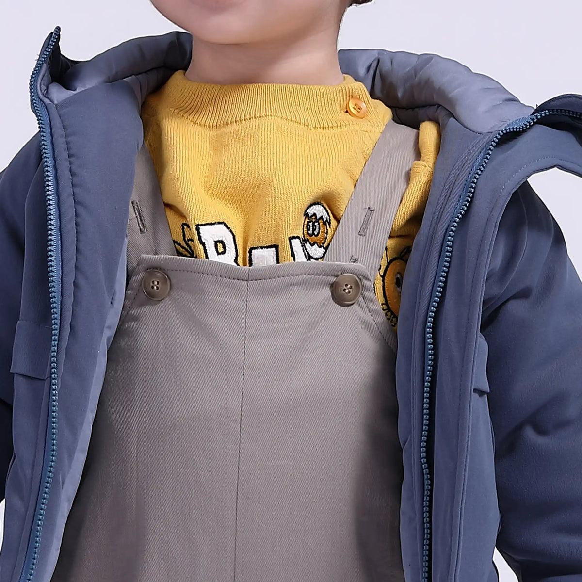 Embroidery Casual Jacket for Babies Boys Image