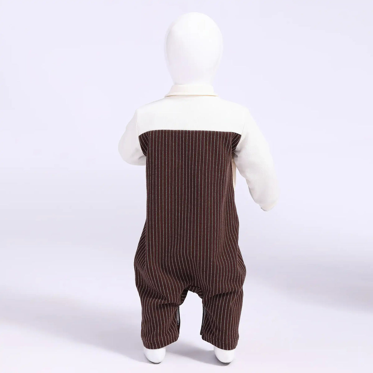 color blocked comfort romper for babies boys image