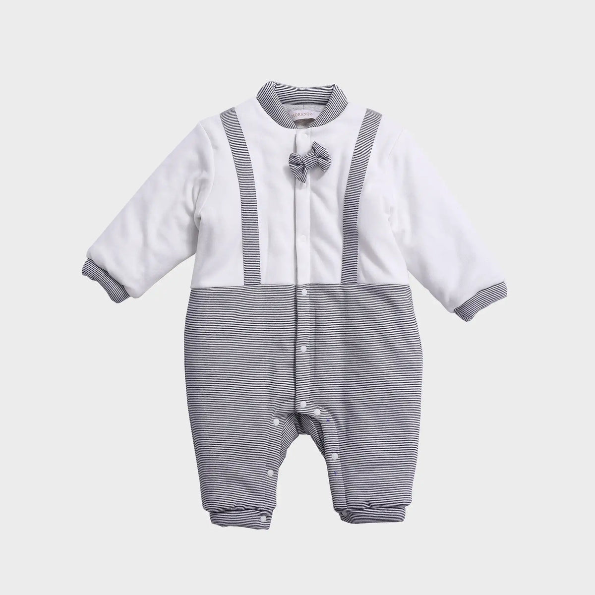 color blocked comfort romper for babies boys image