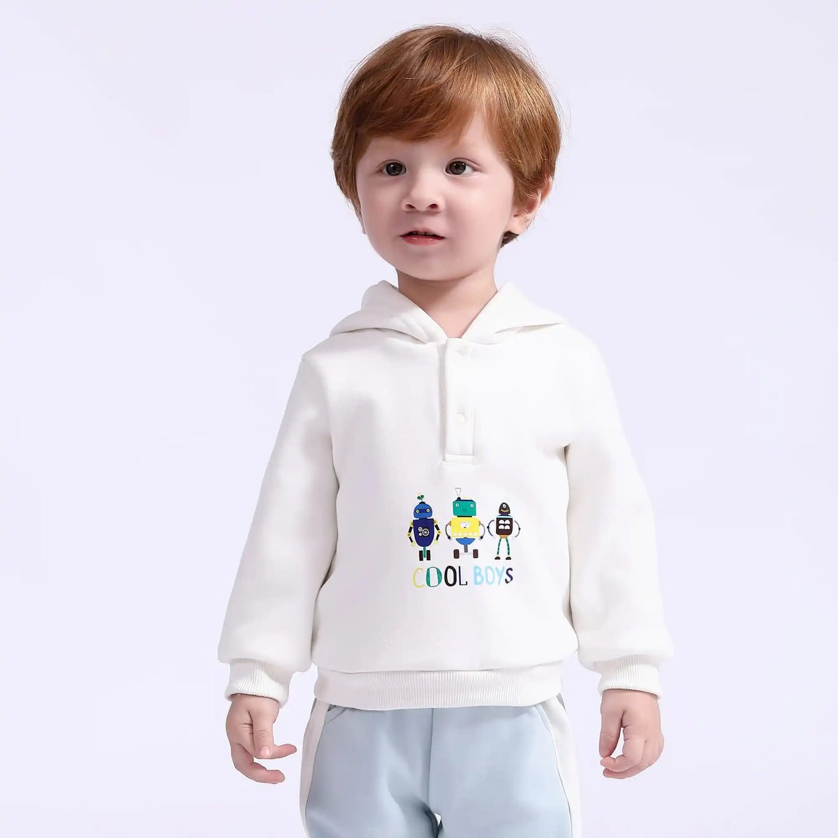 Printed Basic Pullover for Babies Boys