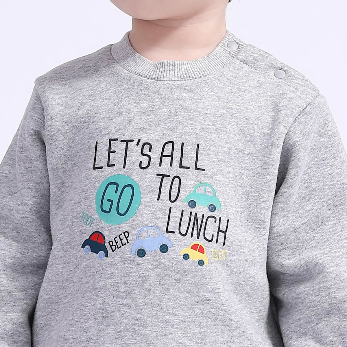 Printed Basic Pullover for Babies Boys Image