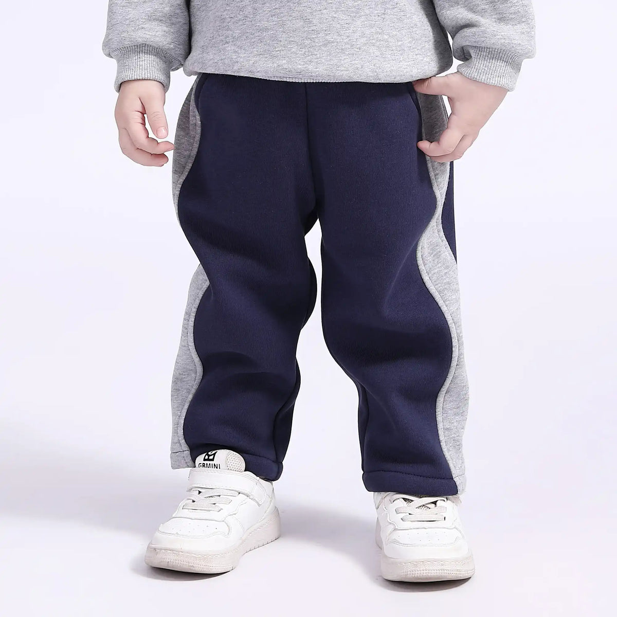 baggy basic pants for babies boys image