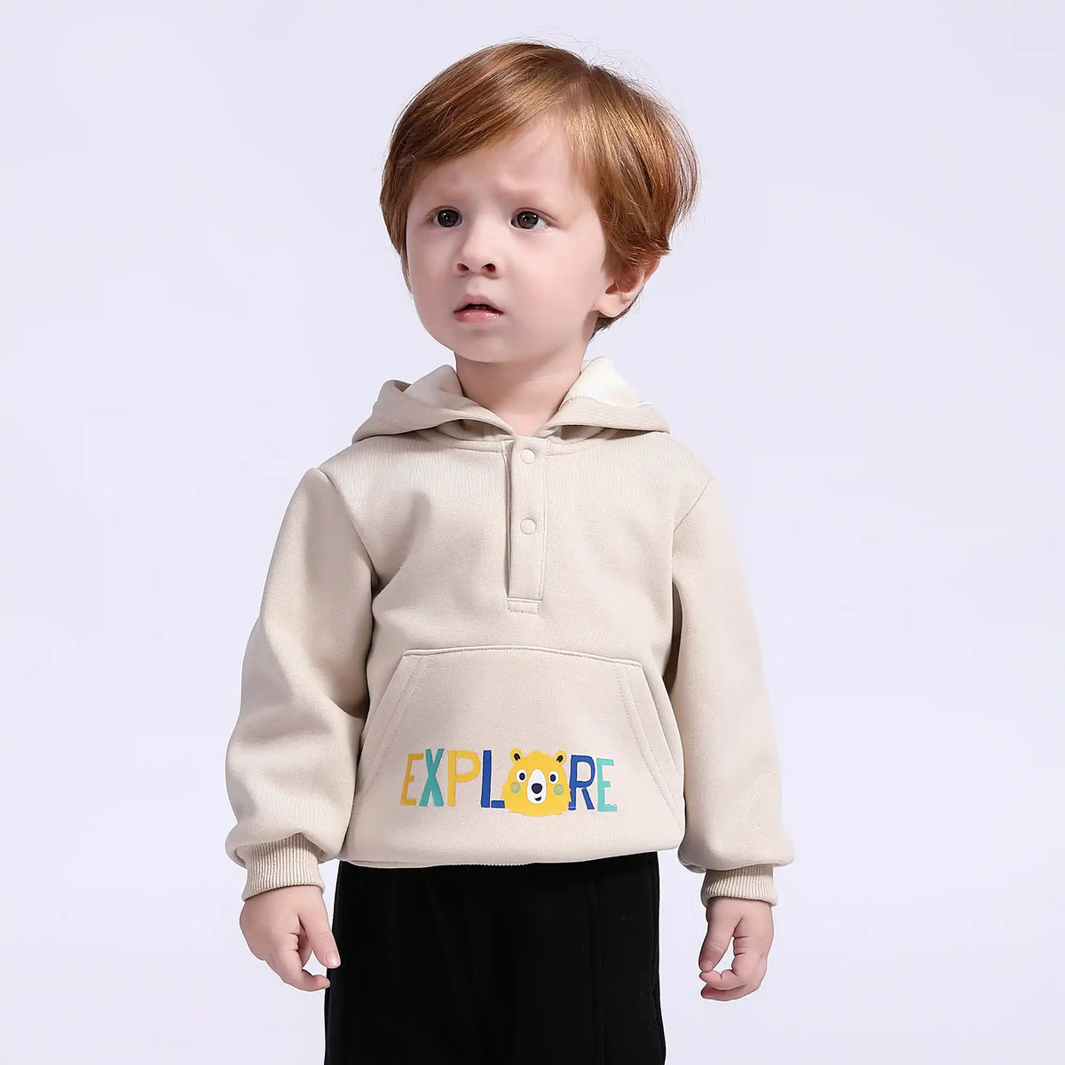 printed basic pullover for babies boys image