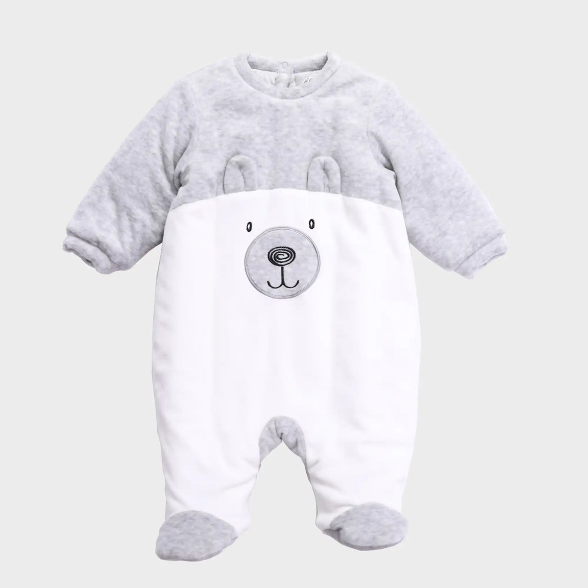 embroidery comfort romper for babies boys image