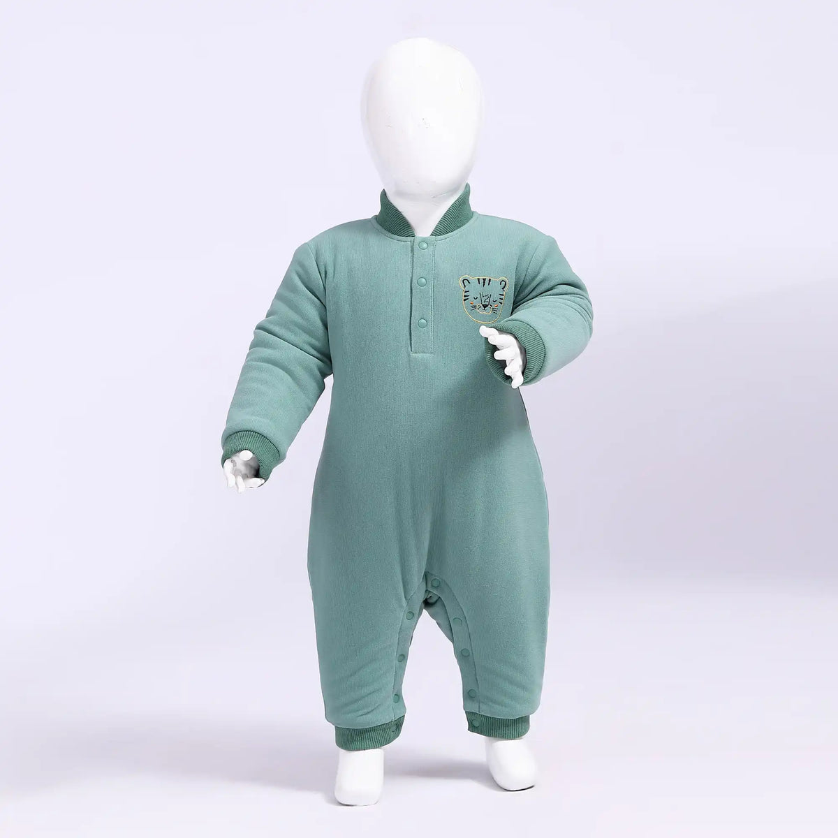 embroidery comfort romper for babies boys image