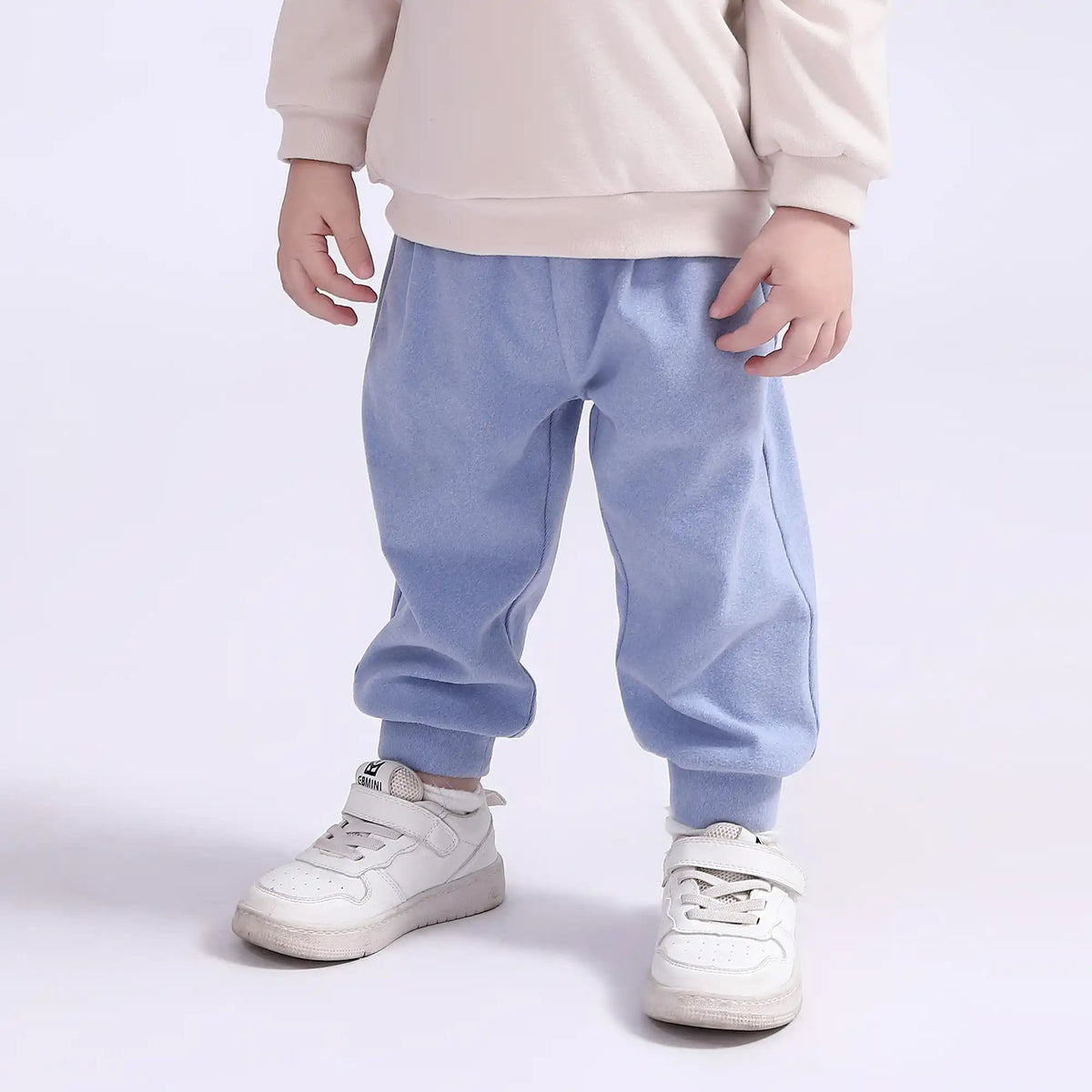 Ankle-Tied Basic Pants for Babies Boys 66 | 6-9M Gray Blue 66 | 6-9M,39,40,33.6,56 Image