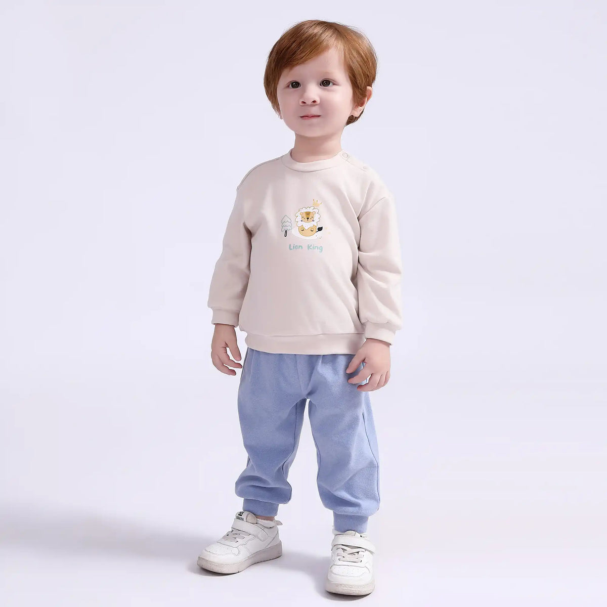 Ankle-Tied Basic Pants for Babies Boys Image