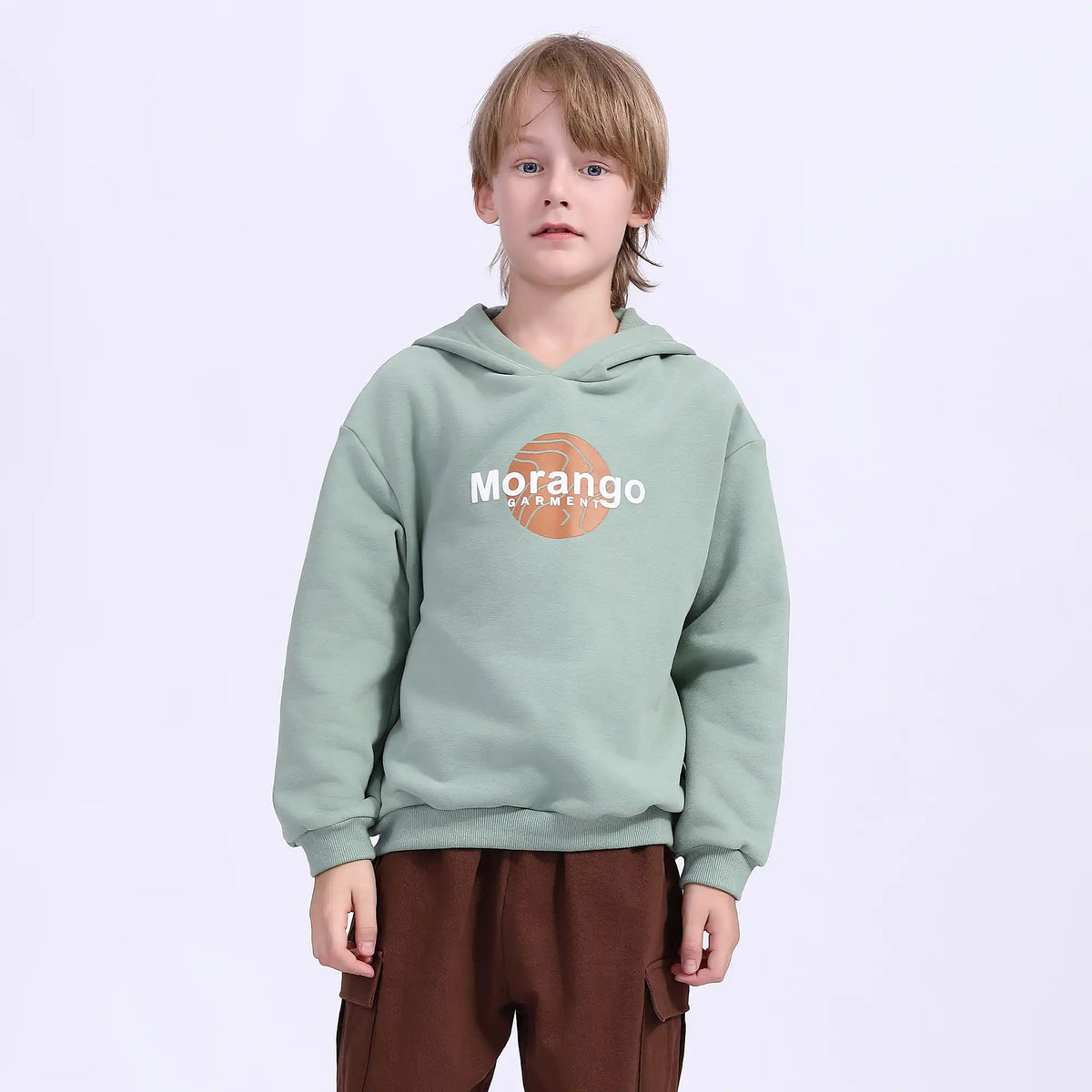 Printed Teenger Pullover For Boys 140 | 8-9Y Gray Green 140 | 8-9Y,53.5,94,43.5, Image