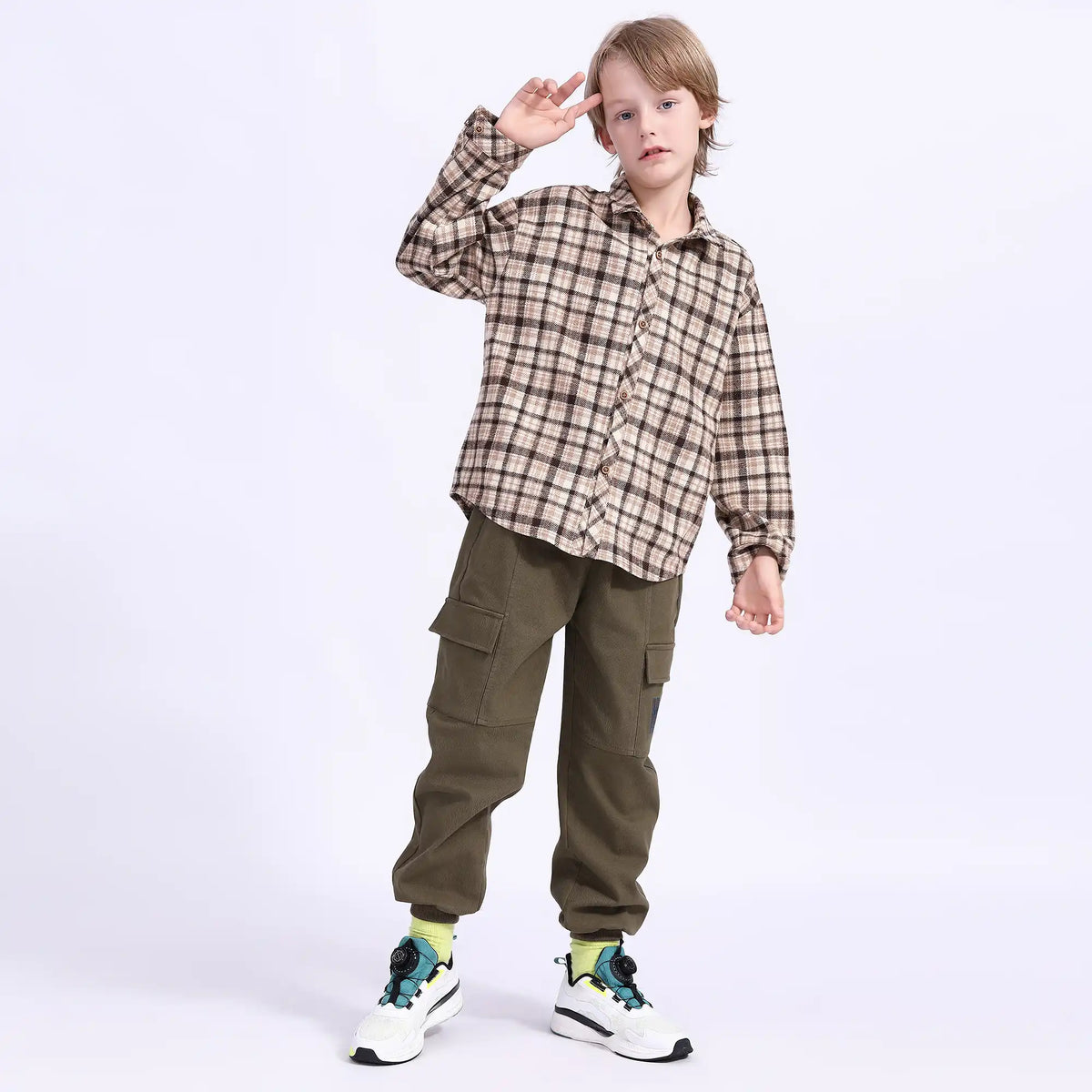 Checked Teenger Shirt For Boys Image