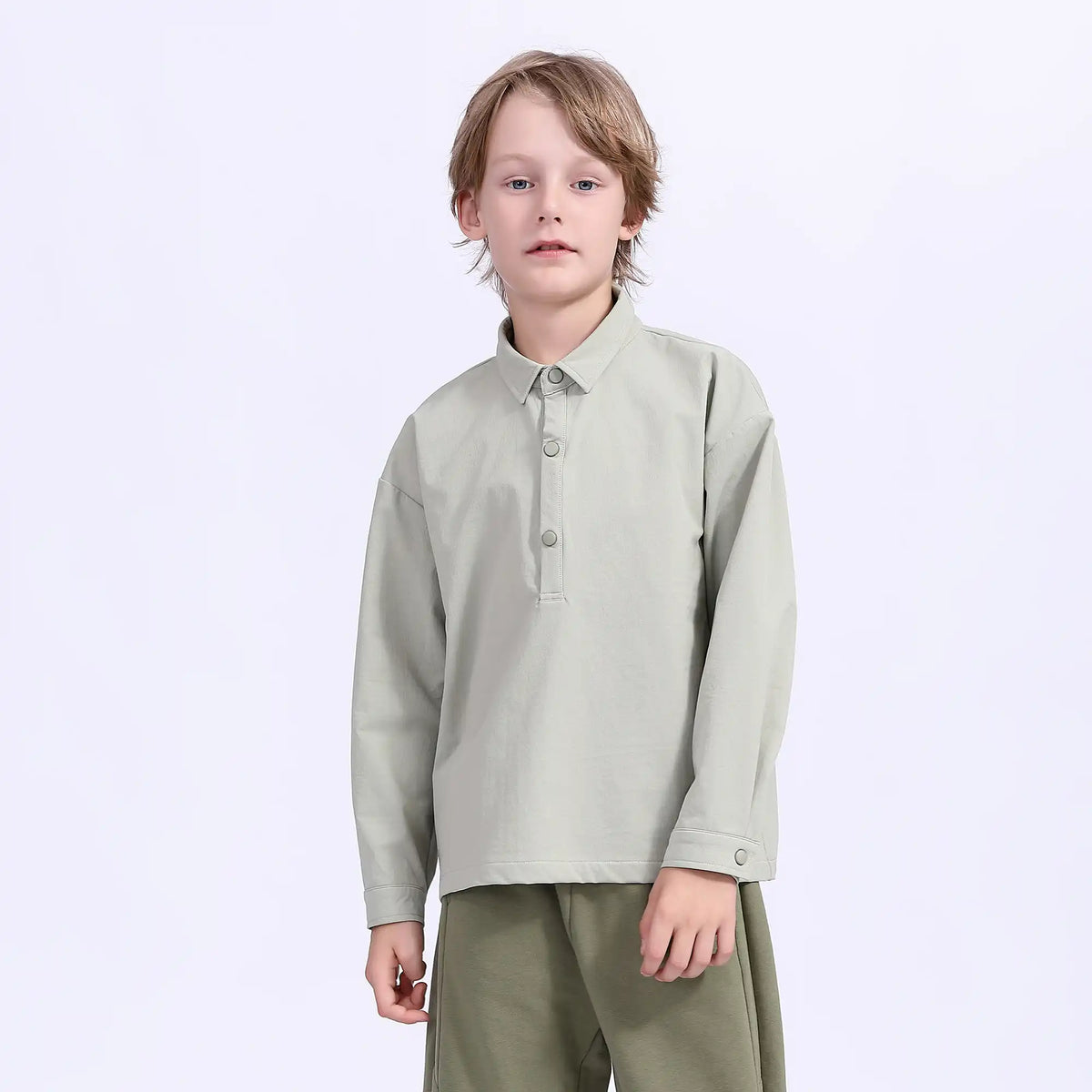 plain teenger blouse for boys image