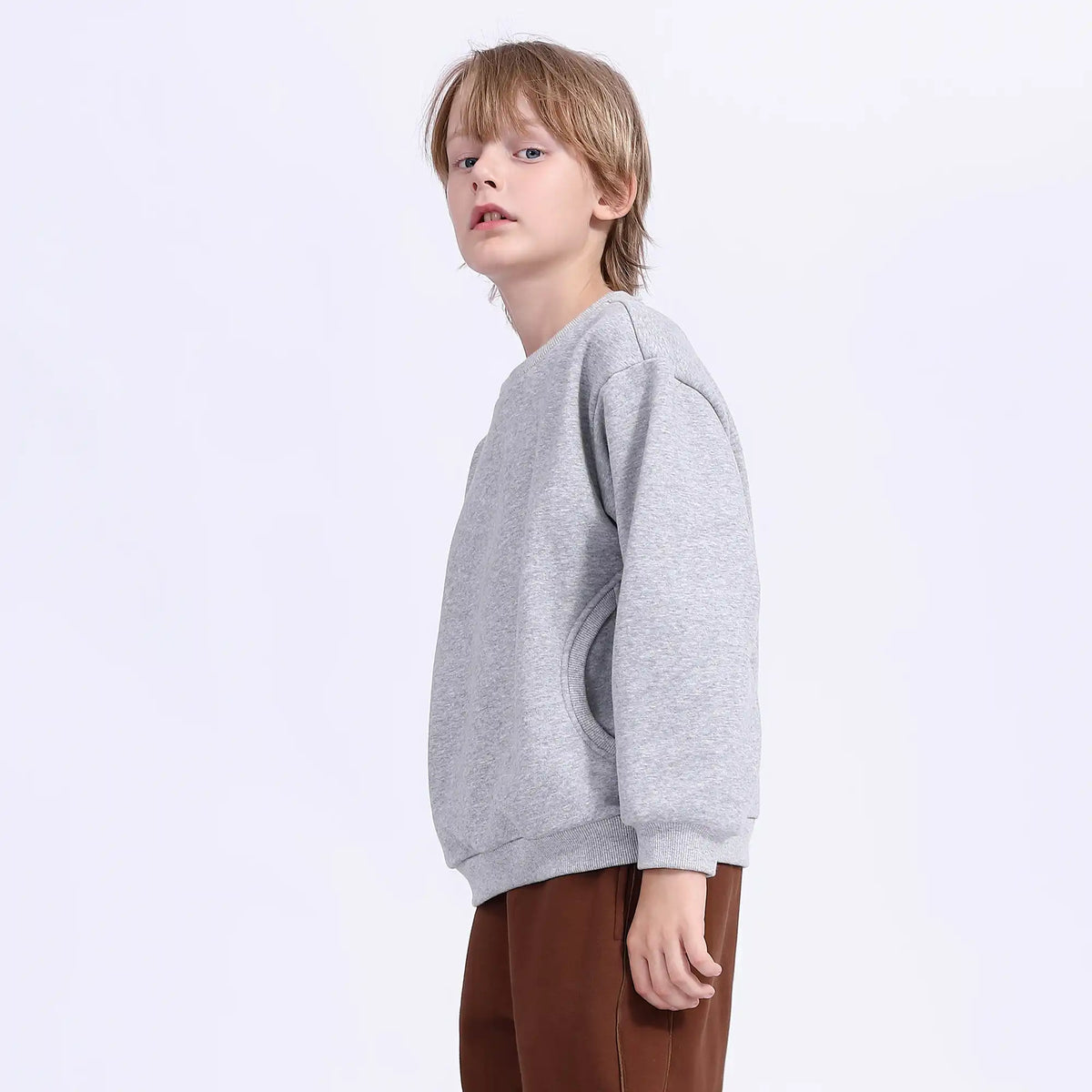 solid teenger pullover for boys image