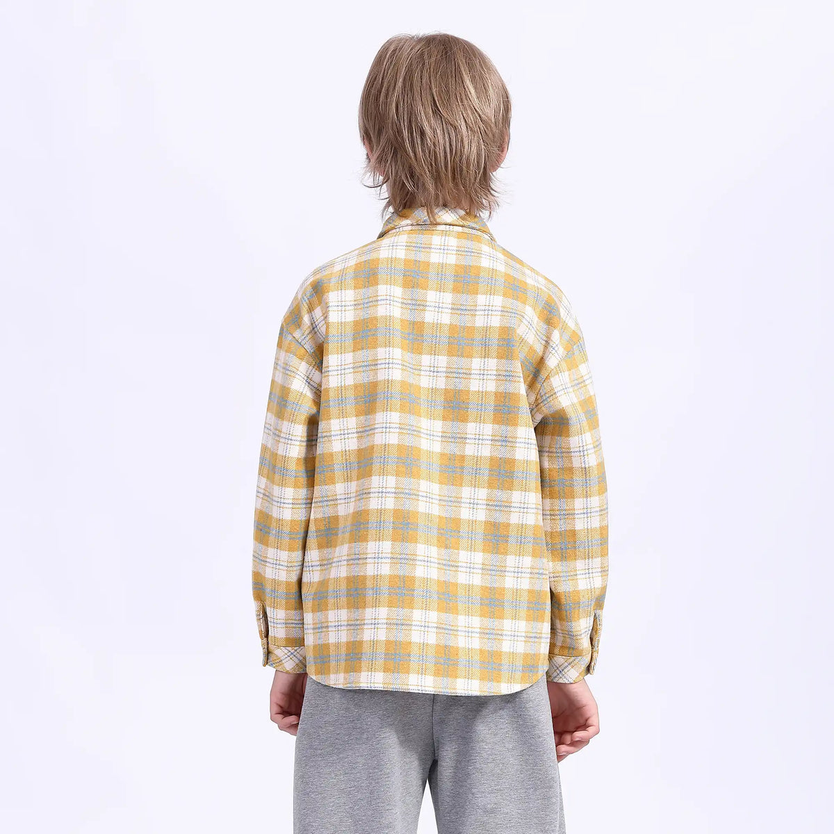 checked teenger shirt for boys image