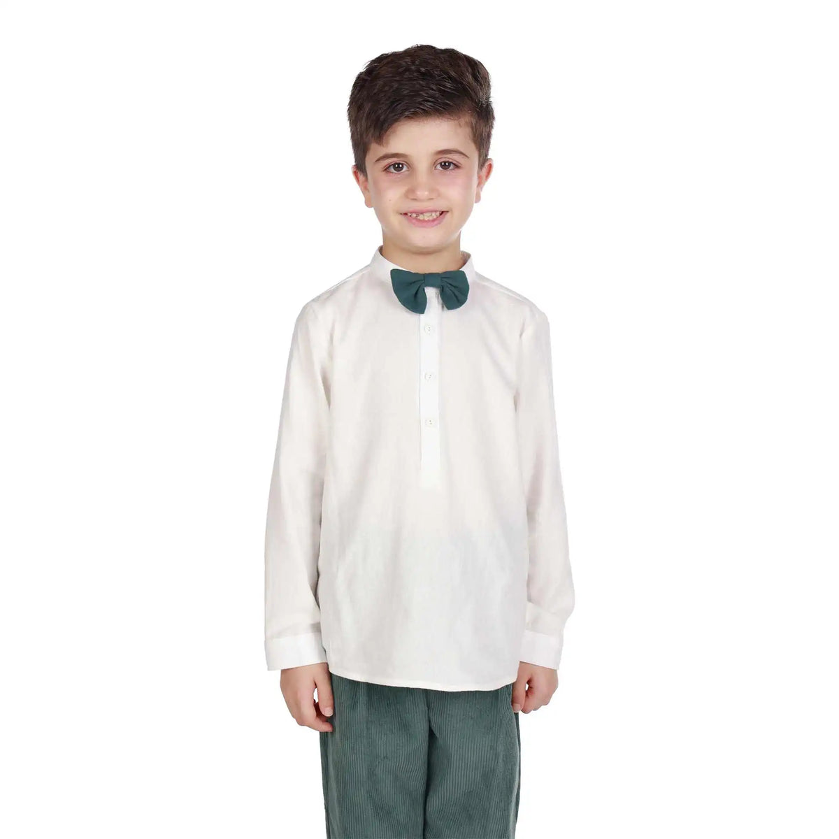 Plain Formal Shirt For Boys 100 | 3Y Off White 100 | 3Y,43,66,35, Image