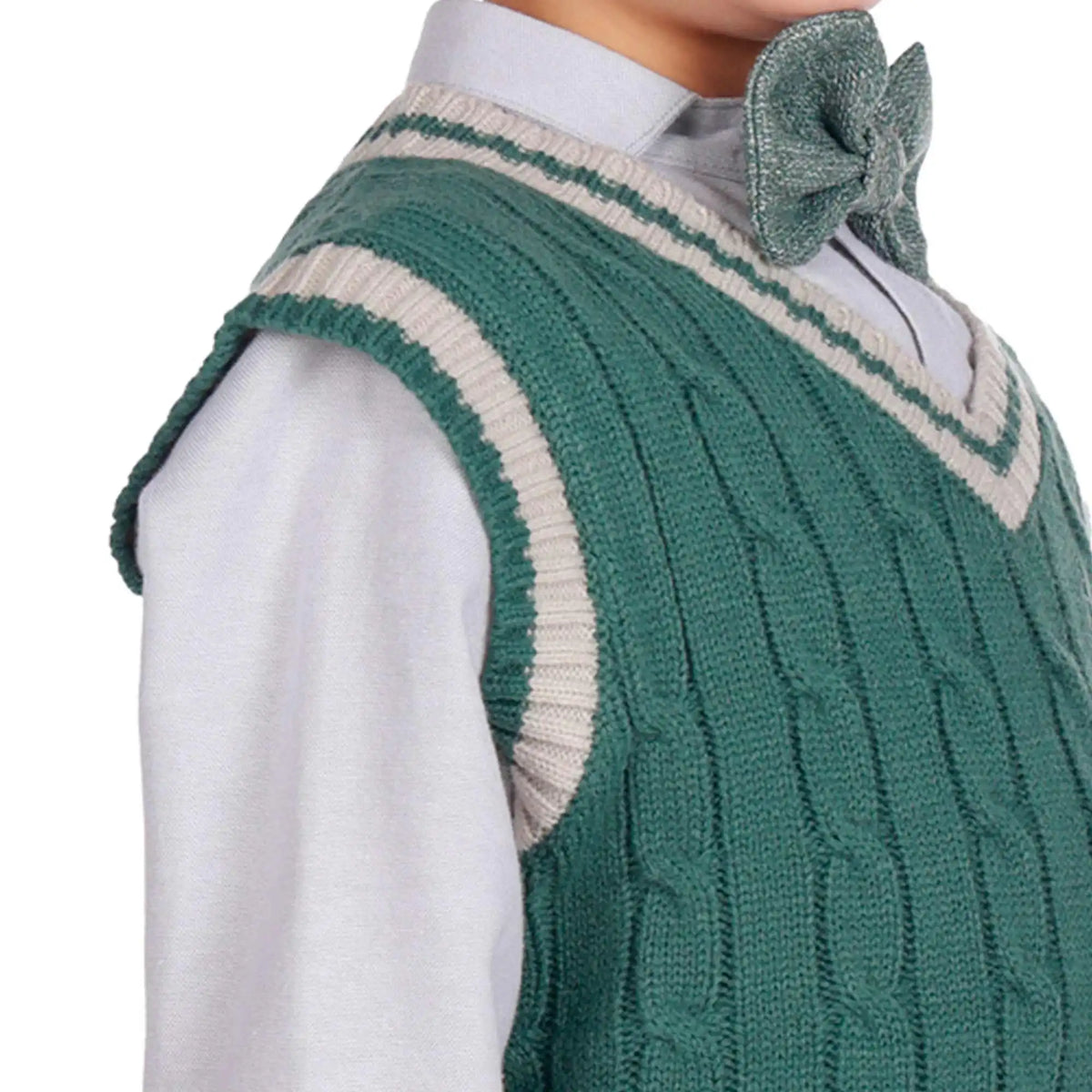 Color-Blocked Formal Waistcoat For Boys Image