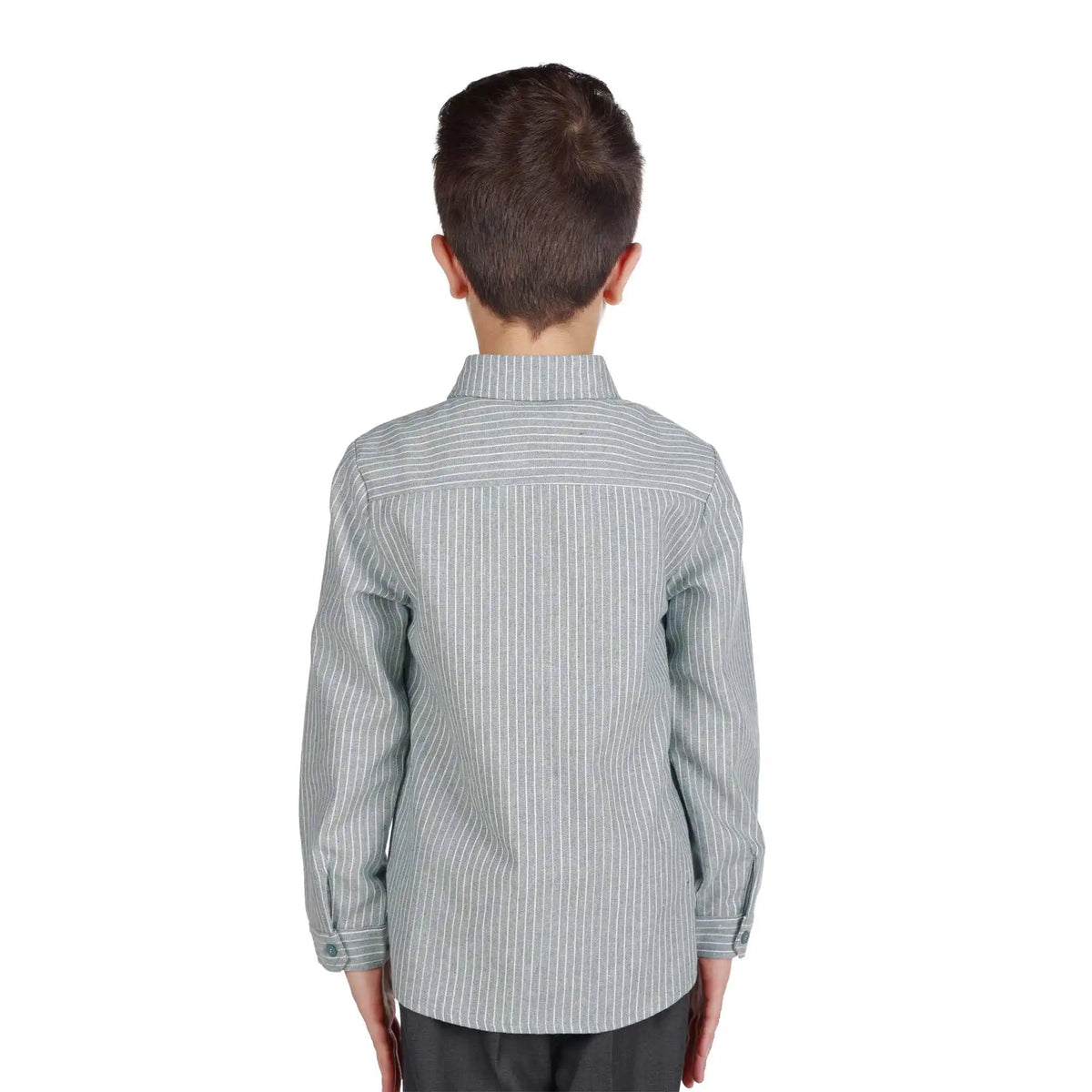 striped formal shirt for boys image