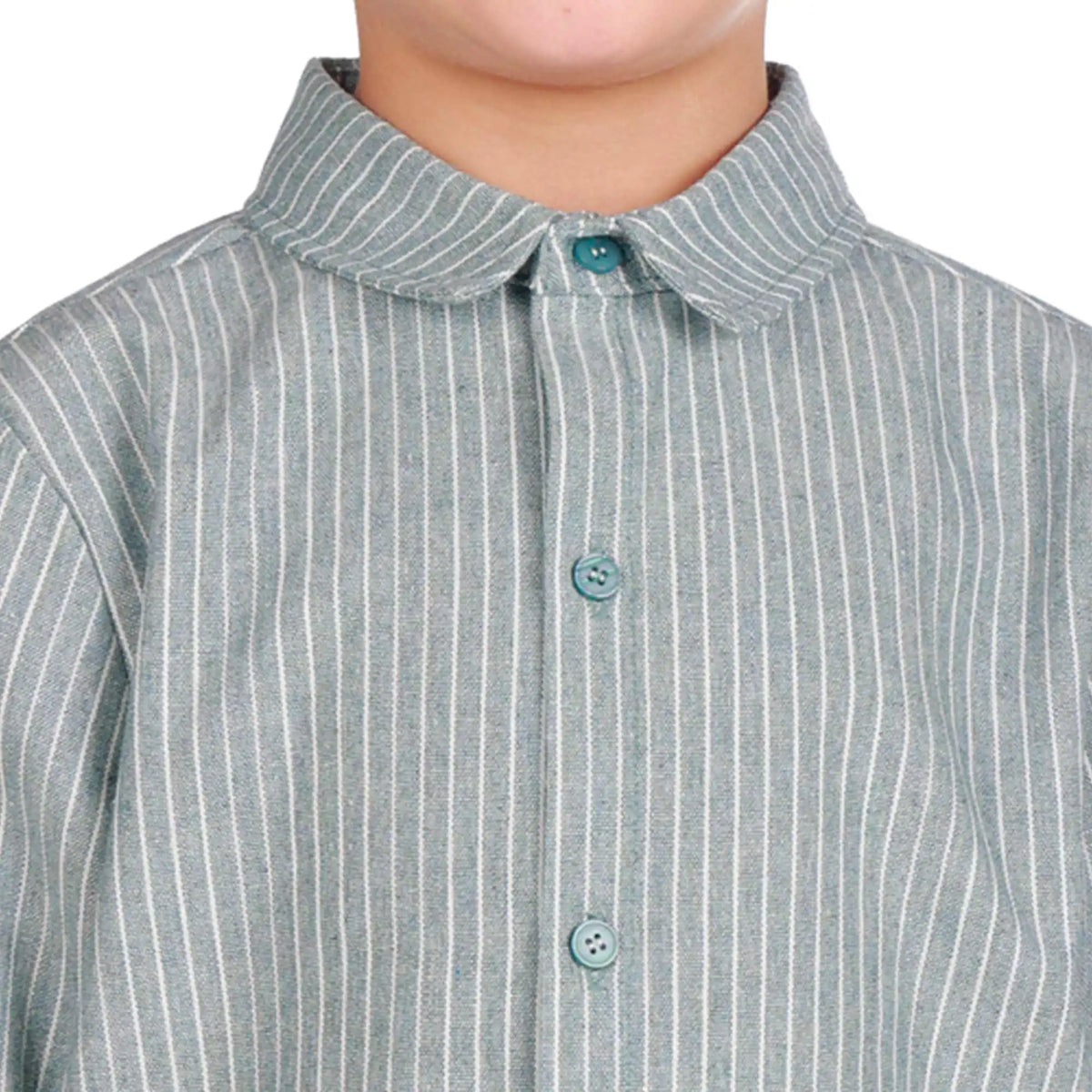 striped formal shirt for boys image