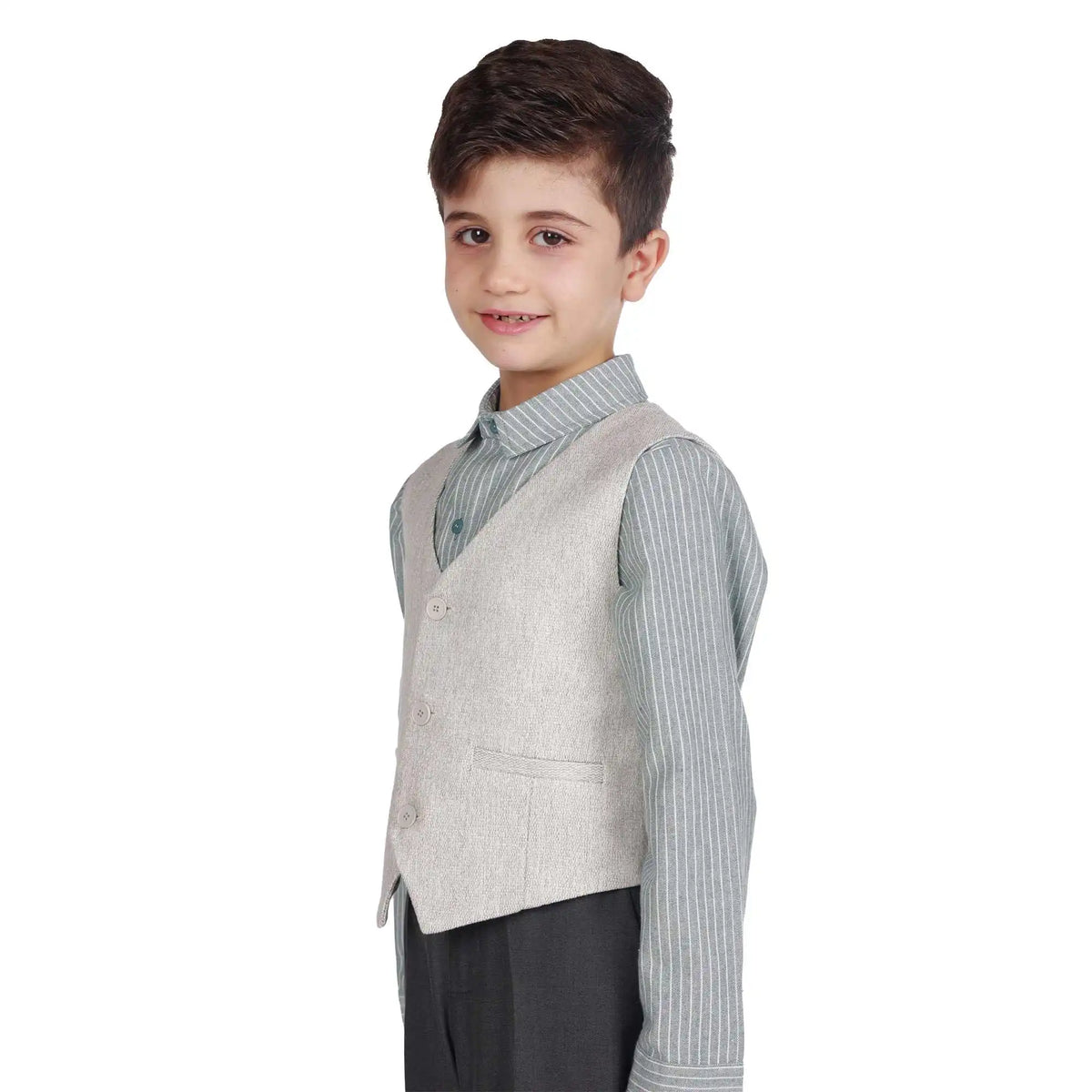 Solid Formal Waistcoat For Boys Image