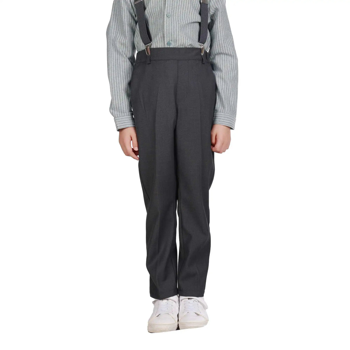 Straight-Leg Formal Pants For Boys 100 | 3Y Dark Gray 100 | 3Y,60,46,40,66 Image