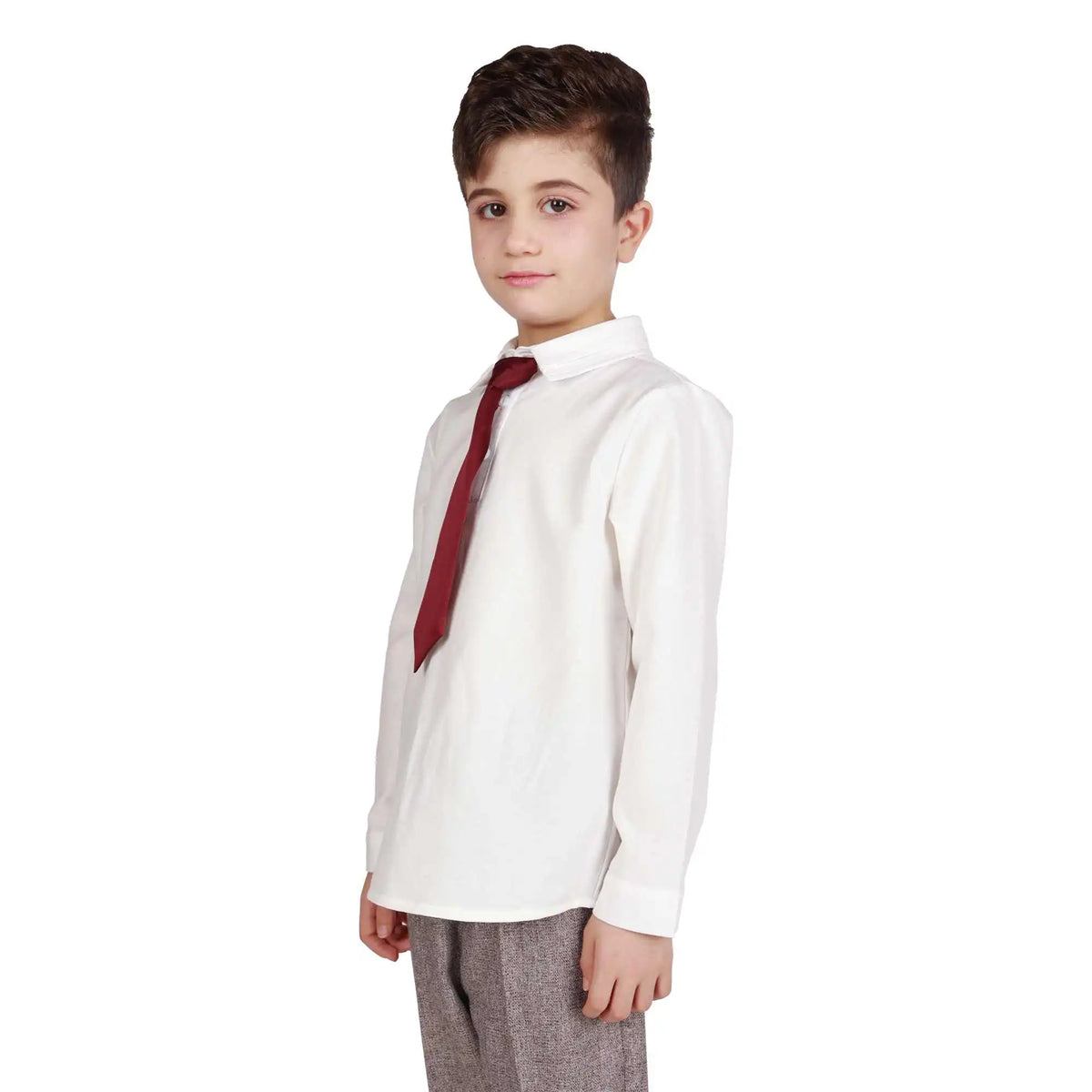 Plain Formal Blouse For Boys Image