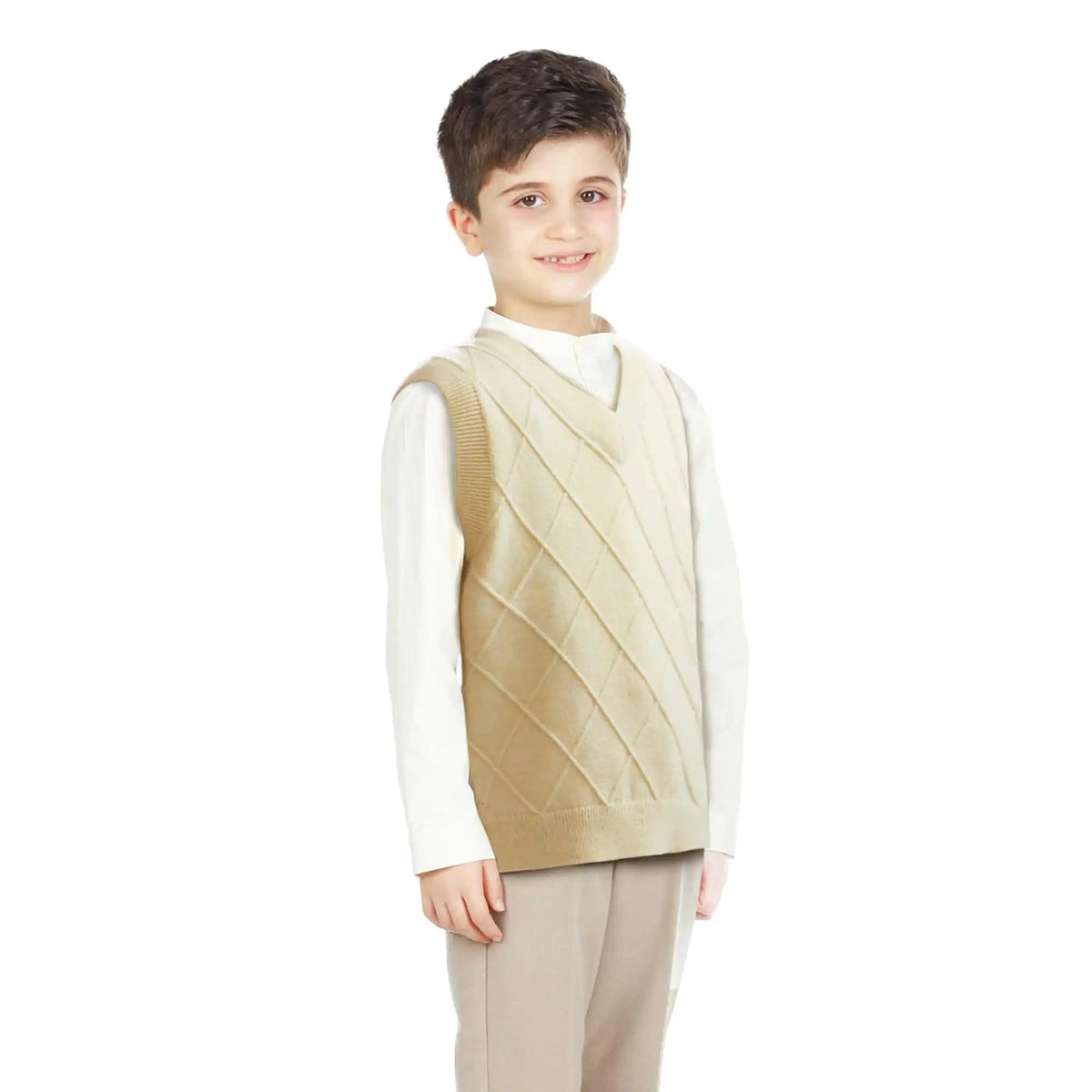 Jacquard Formal Waistcoat For Boys Image