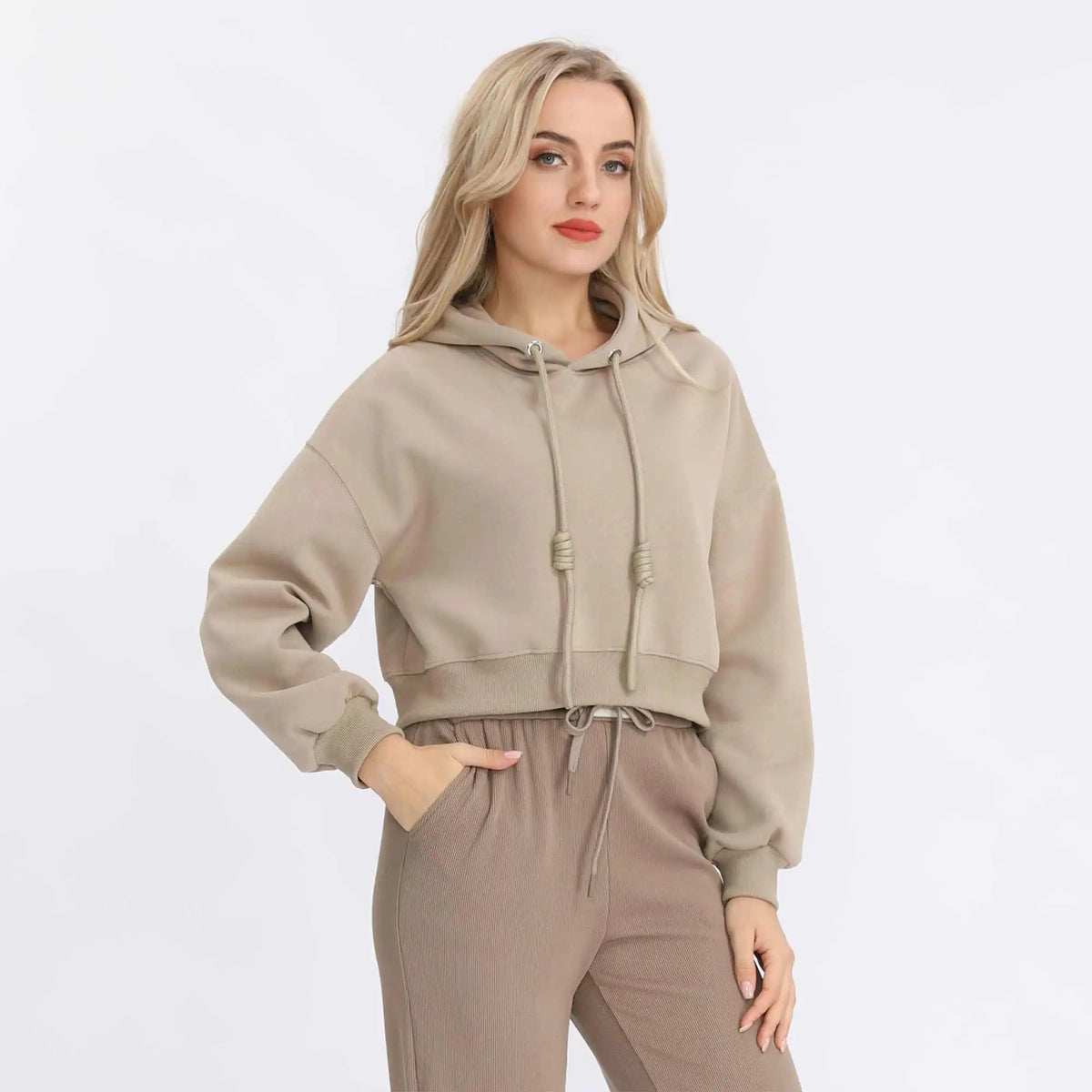 plain basic pullover for women image