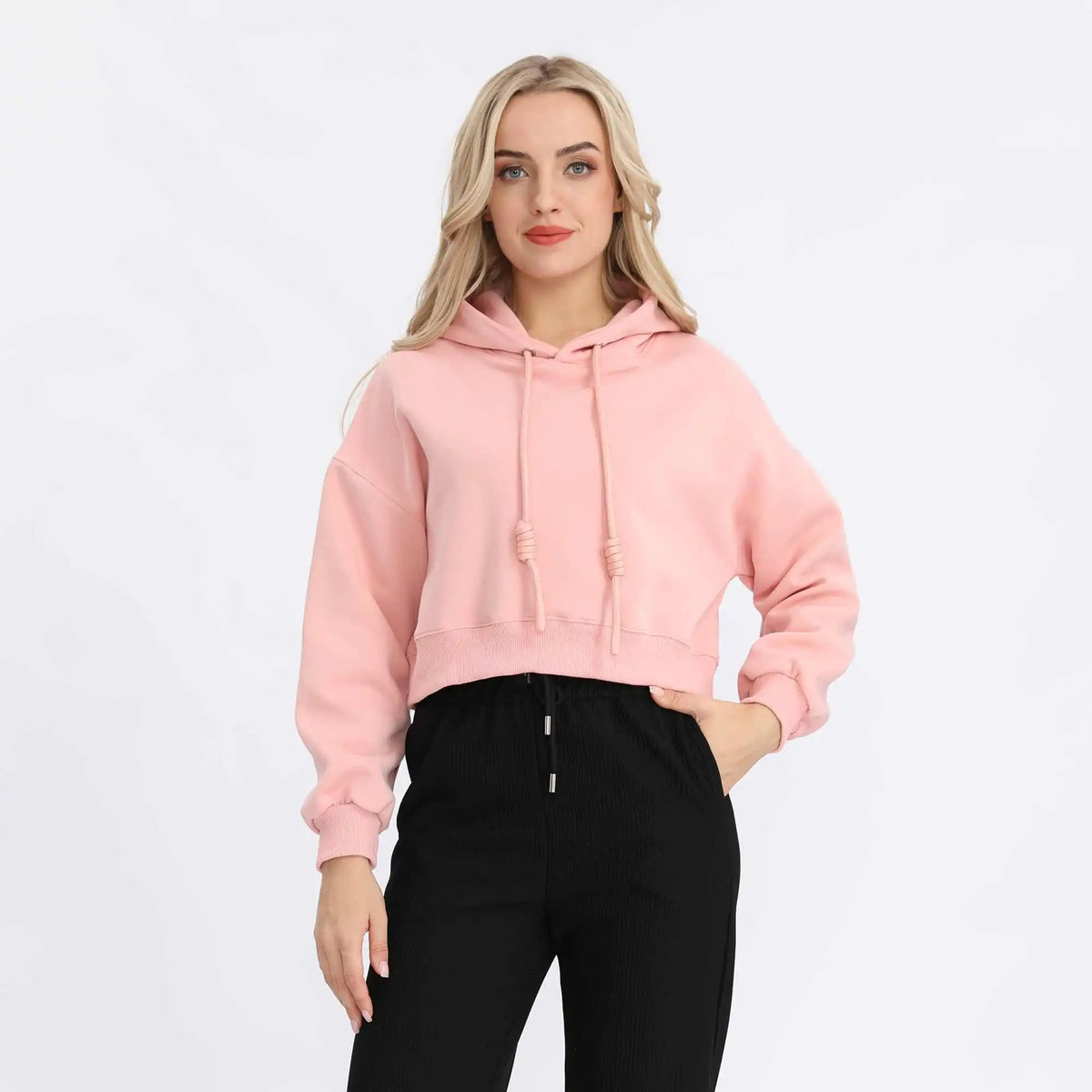 plain basic pullover for women image