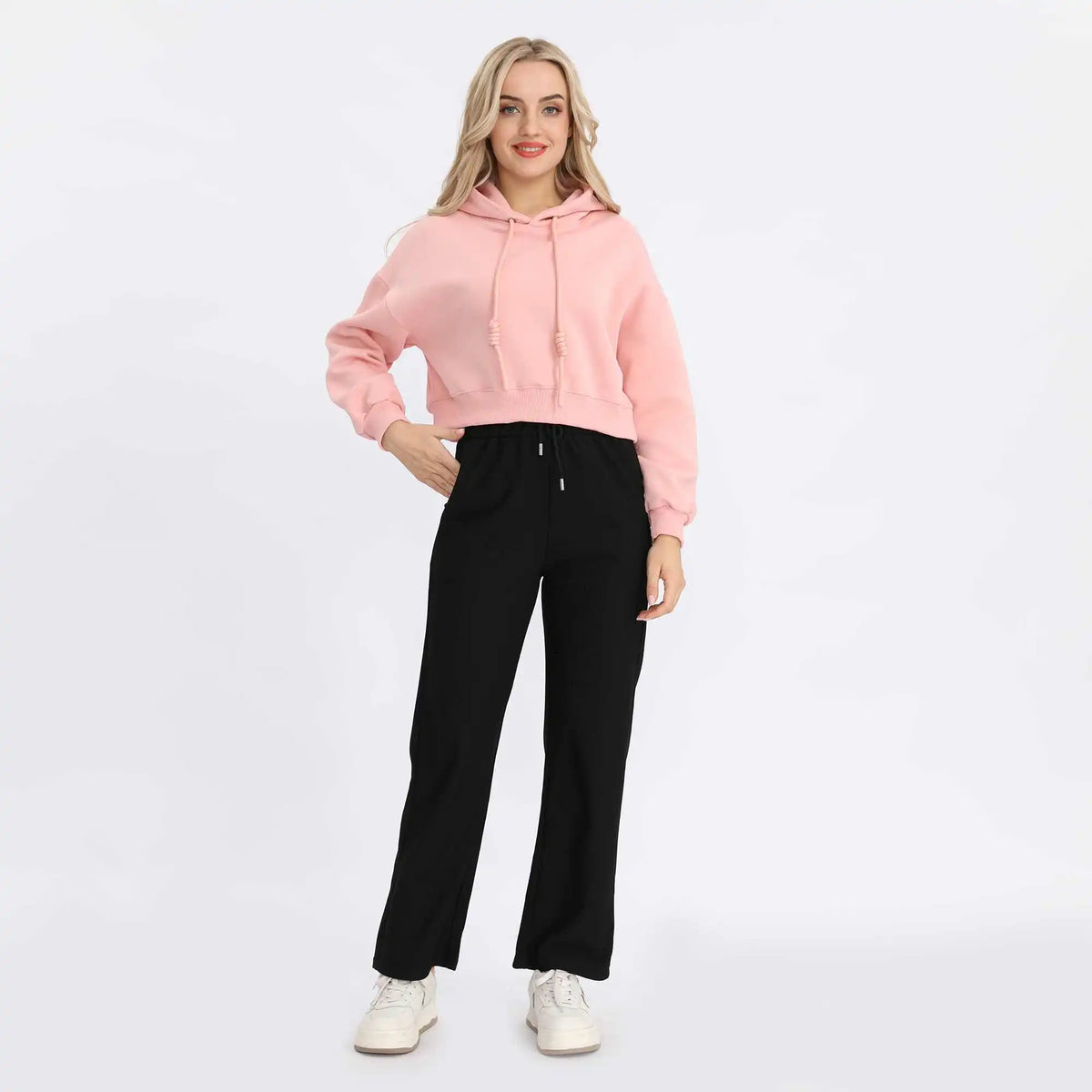 plain basic pullover for women image