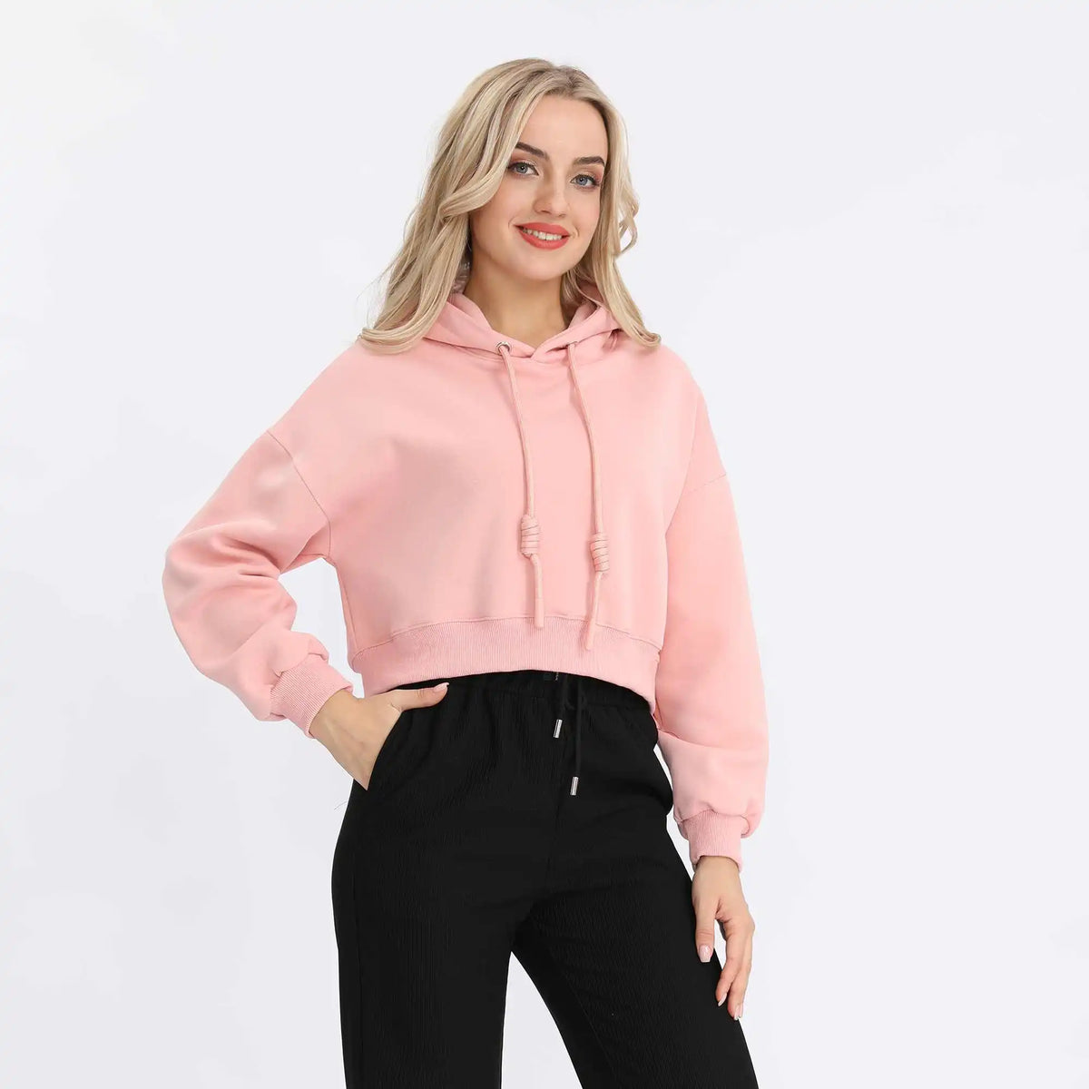 plain basic pullover for women image