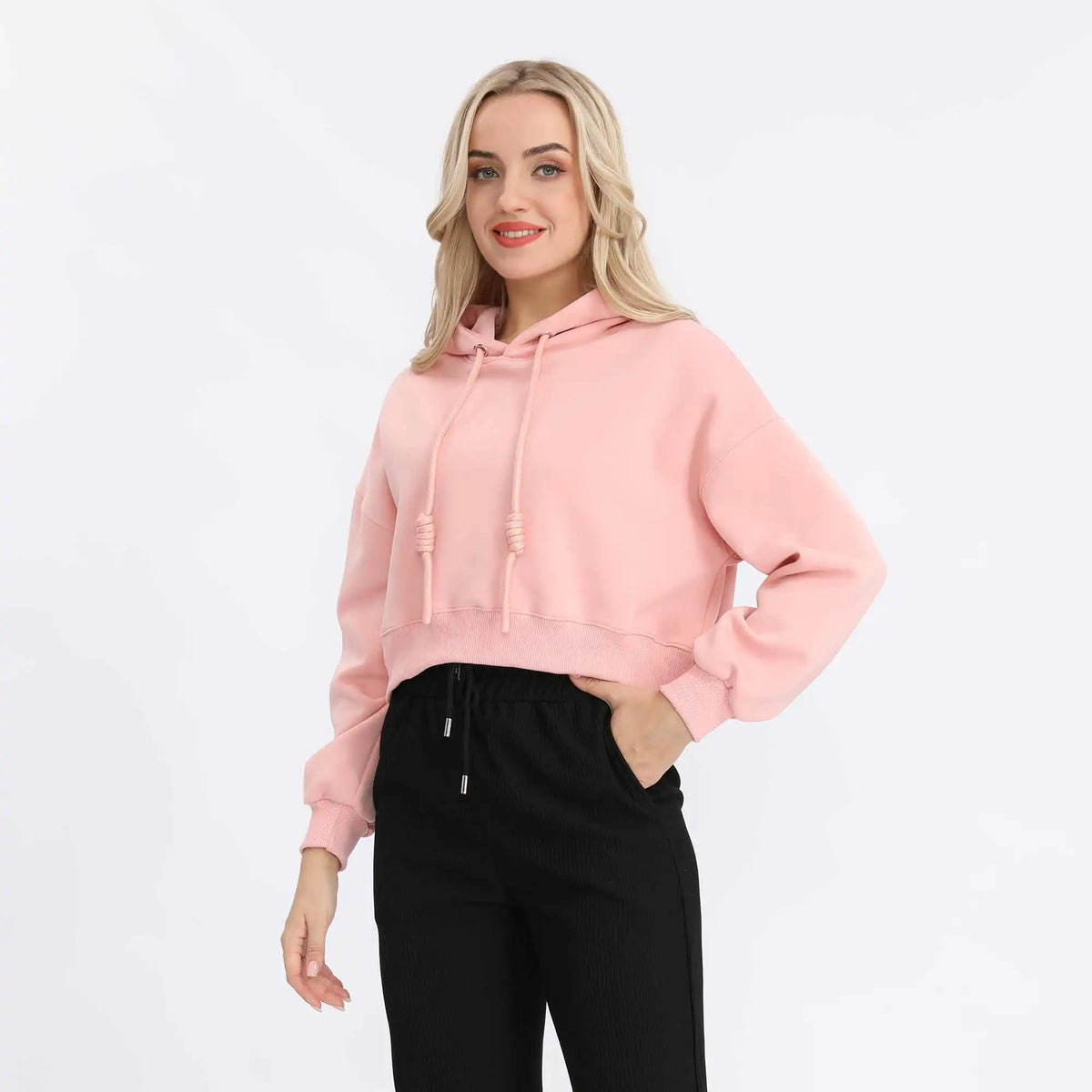 plain basic pullover for women image