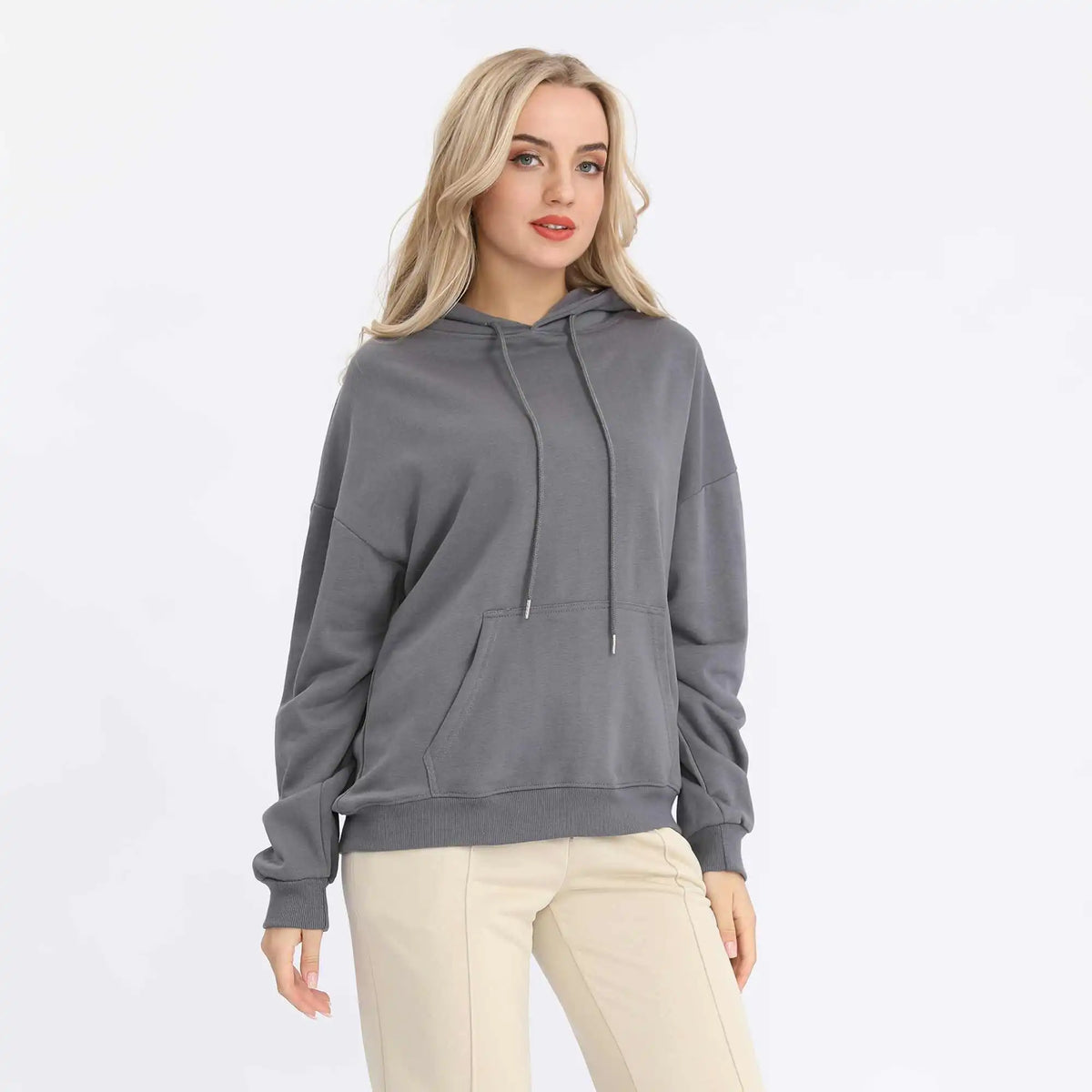 plain basic pullover for women image