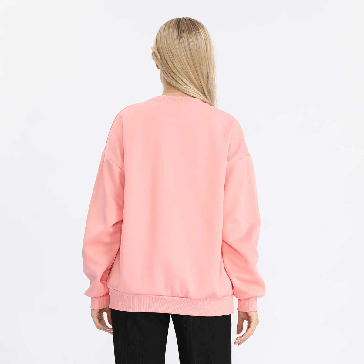 plain basic pullover for women image