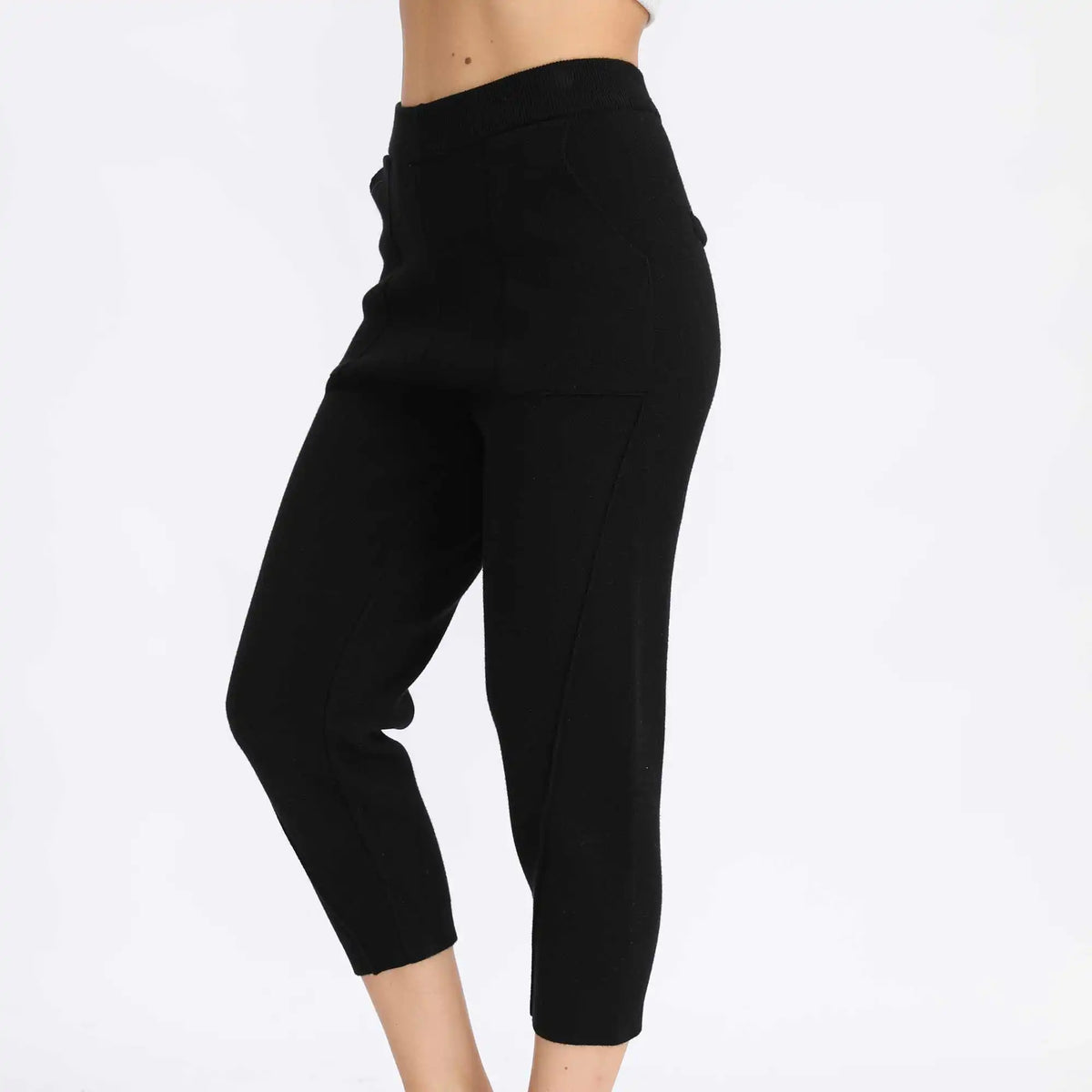 Harem Basic Pants For Women 26 Black 26,87.5,61.5,59.4,93.5 Image