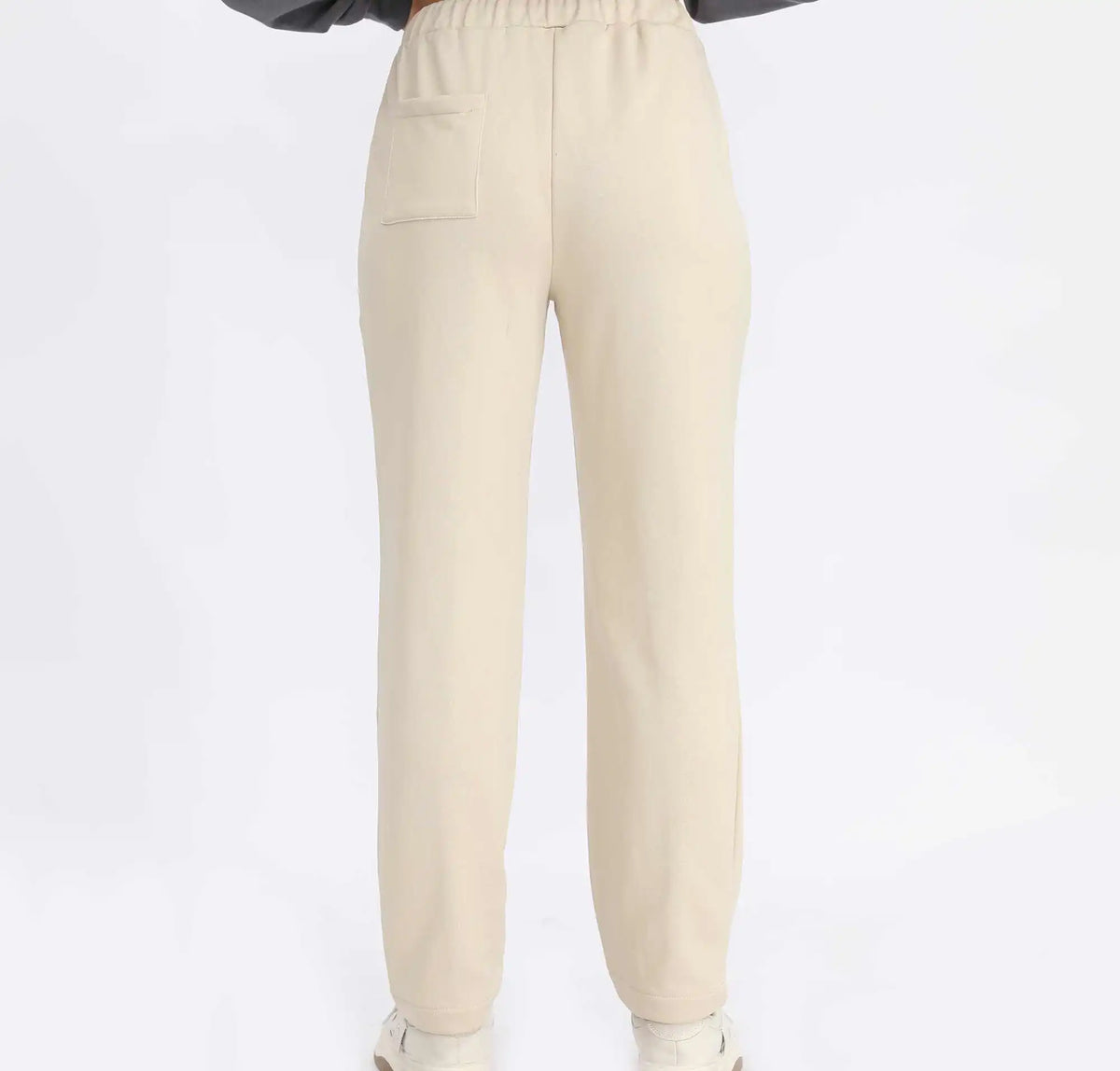 Straight-Leg Basic Pants For Women Image