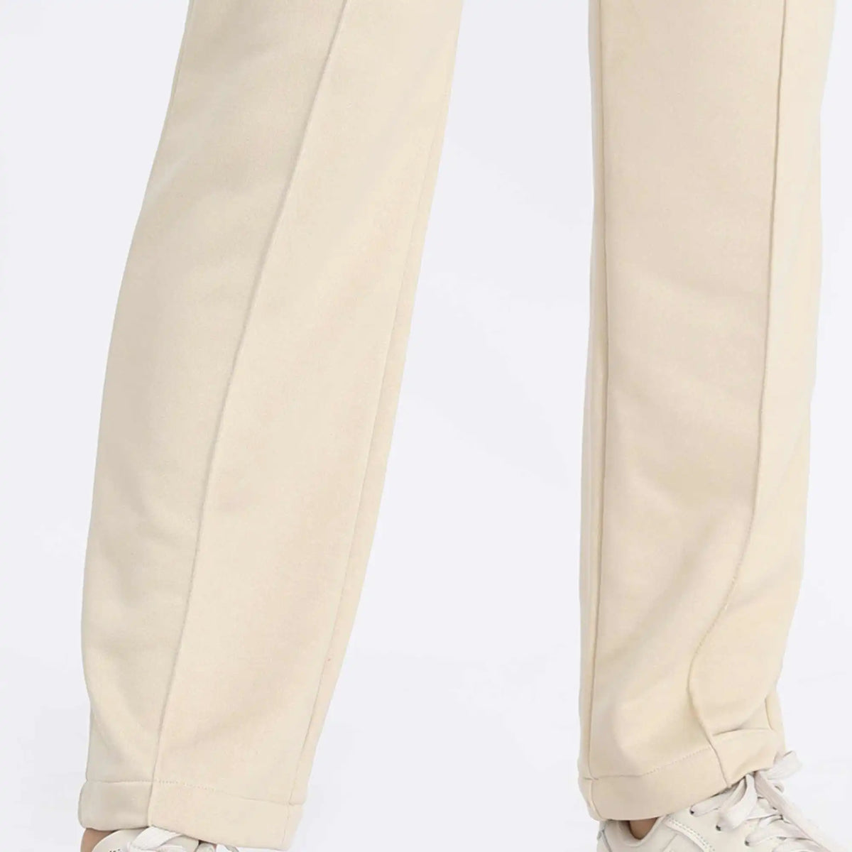 Straight-Leg Basic Pants For Women Image