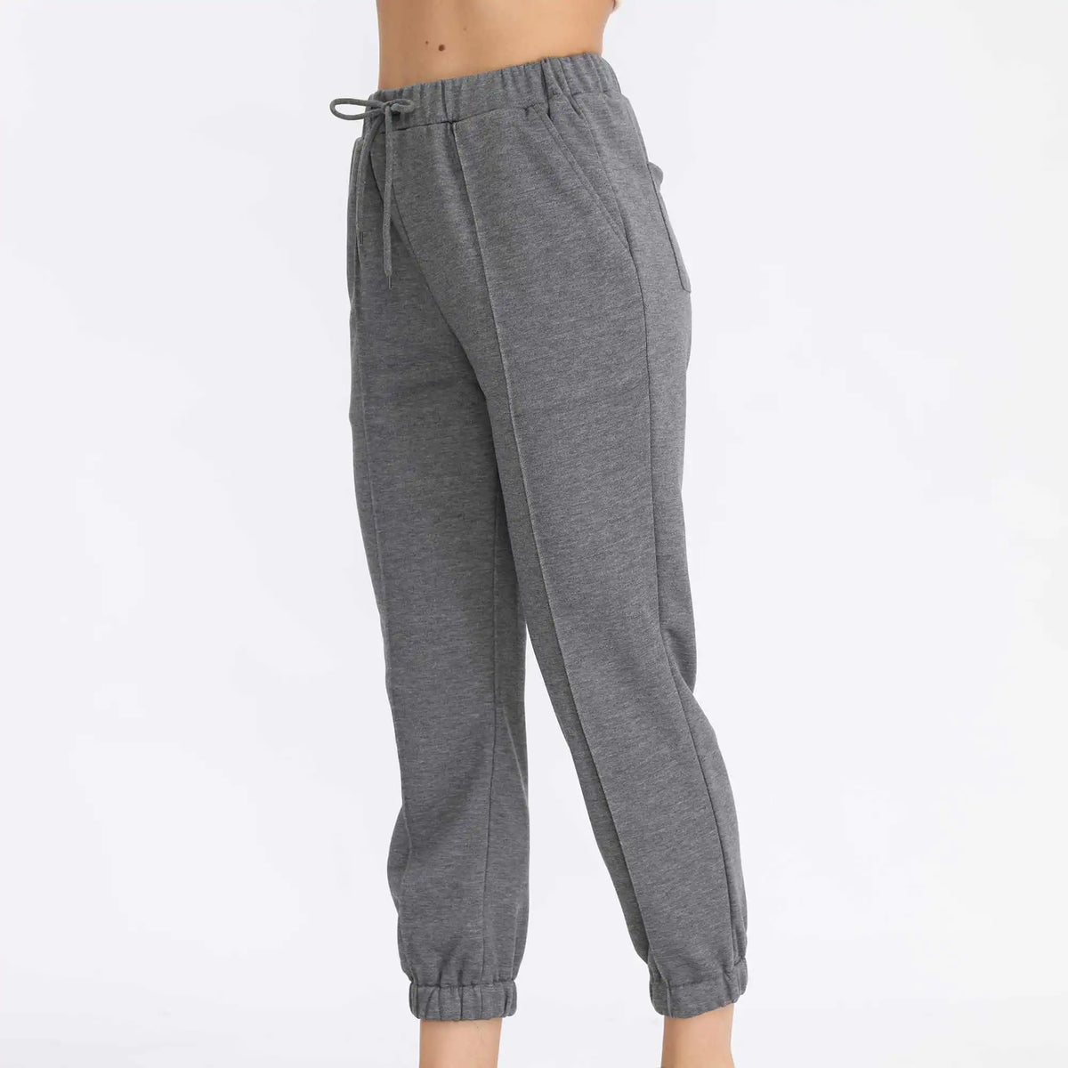 Ankle-Tied Basic Pants For Women