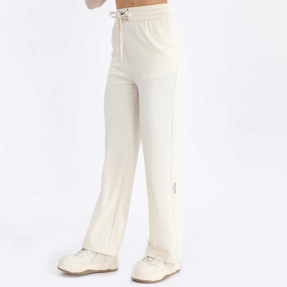 Straight-Leg Basic Pants For Women Image