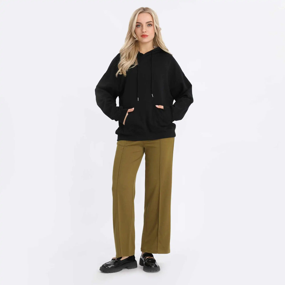 Wide-Leg Basic Pants For Women