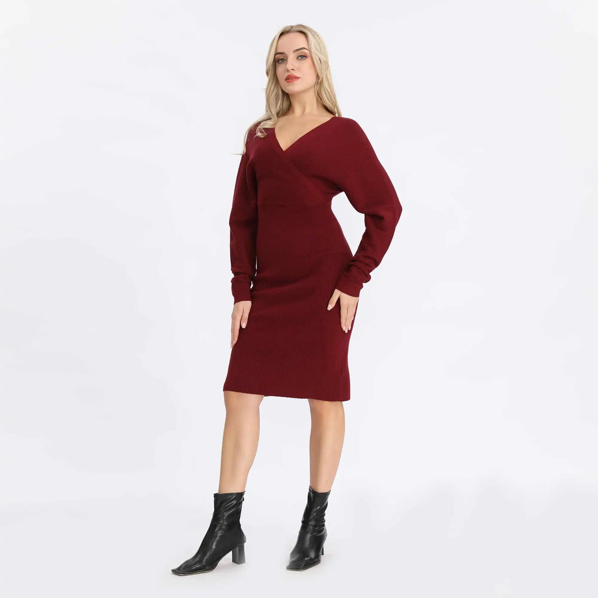 plain basic dress for women image